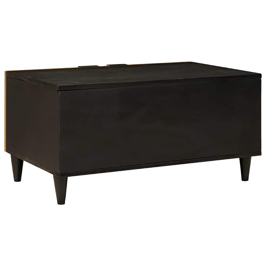 Table basse Noir et or 80 x 50 x 40 cm - XIOS
