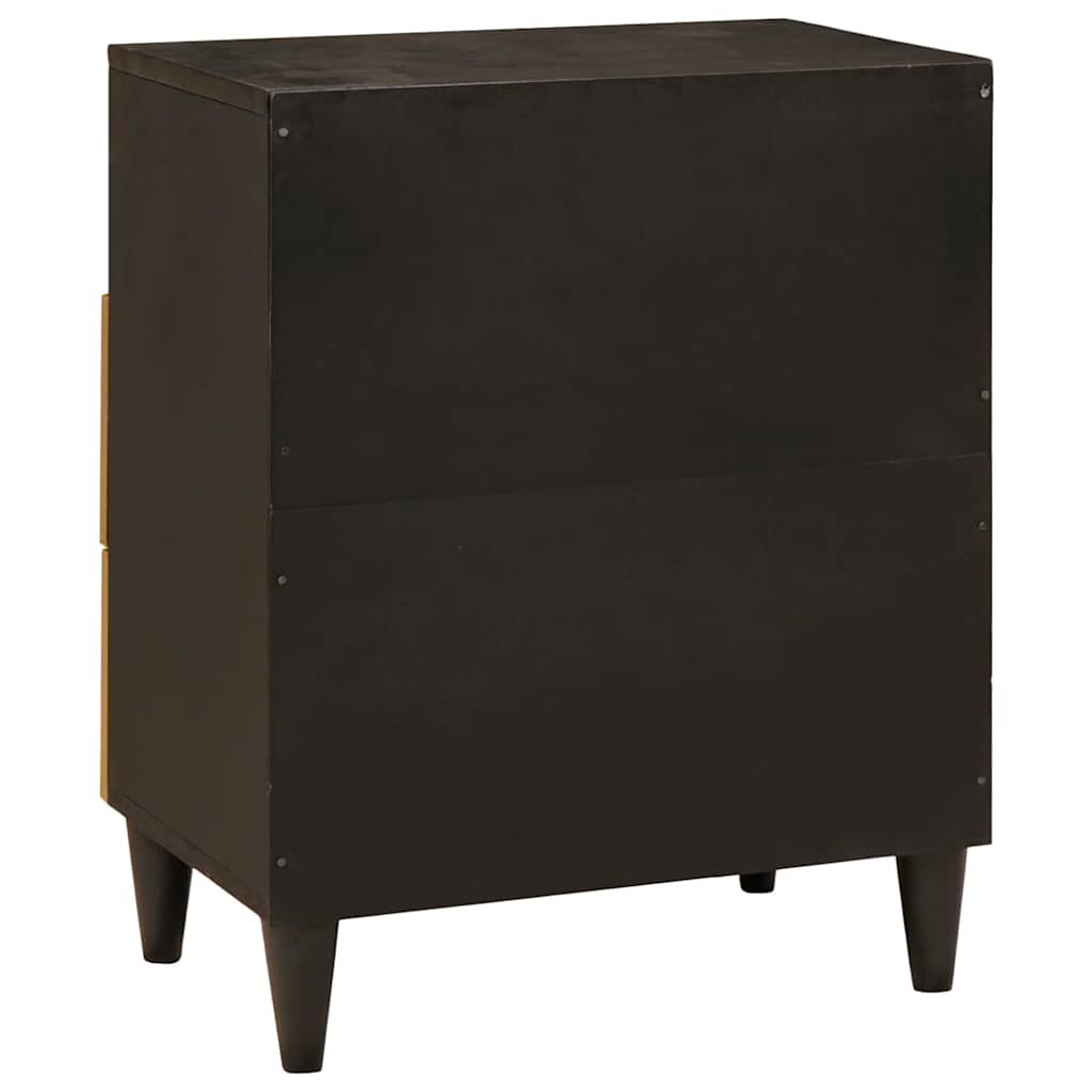 Table de chevet Noir et or 50 x 33 x 62 cm Bois d'ingénierie - XIOS