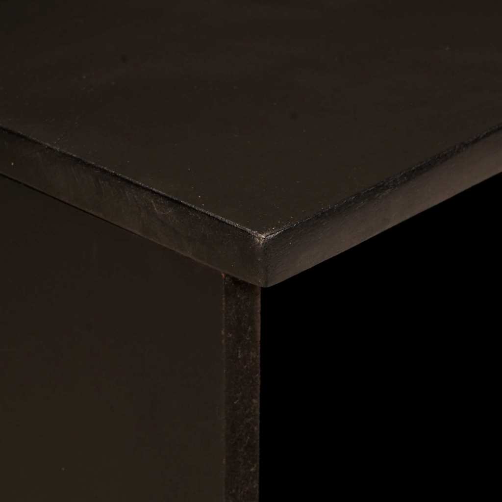 Meuble TV Noir et or 100 x 33 x 46 cm bois de manguier massif - XIOS