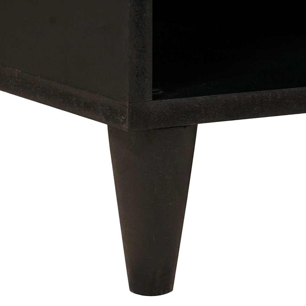 Meuble d'appoint avec stockage Noir et or 80 x 33,5 x 75 cm - XIOS