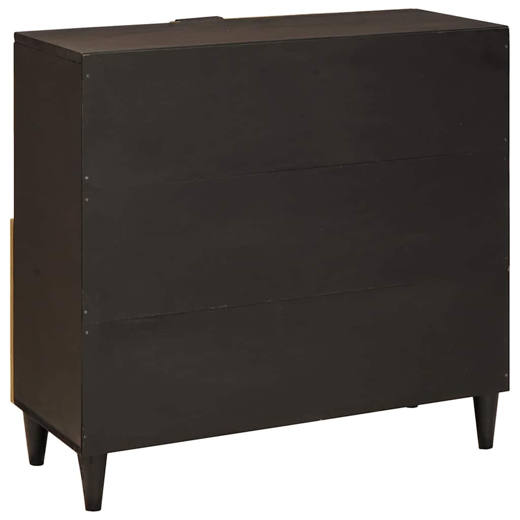 Meuble d'appoint avec stockage Noir et or 80 x 33,5 x 75 cm - XIOS
