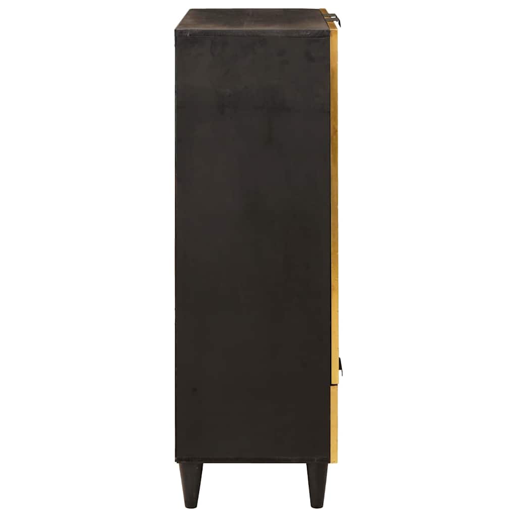 Meuble d'appoint avec tiroir Noir et or 60 x 33.5 x 100 cm - XIOS