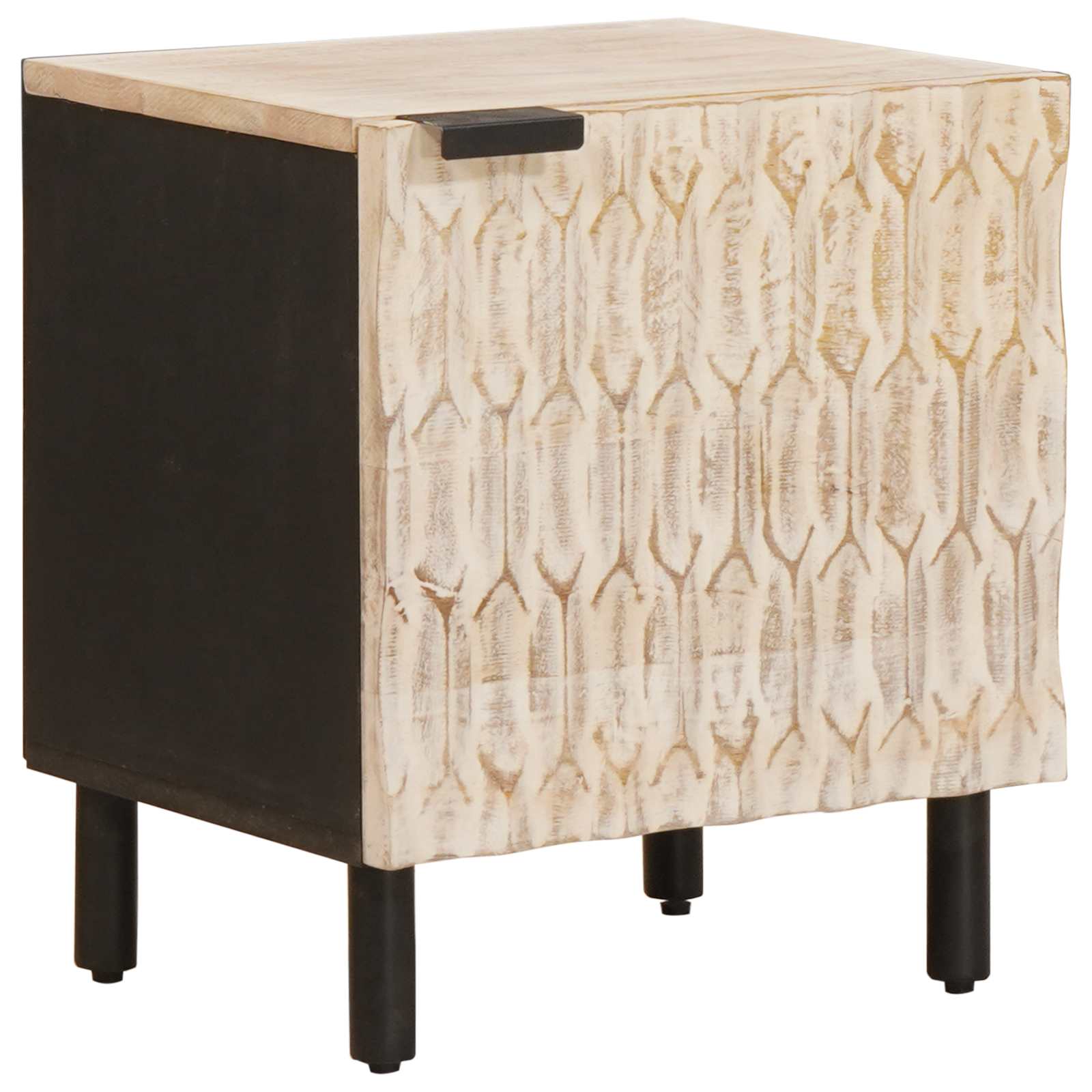 Cabinet de chevet 2 pcs Blanc 40 x 33,5 x 46 cm - XIOS