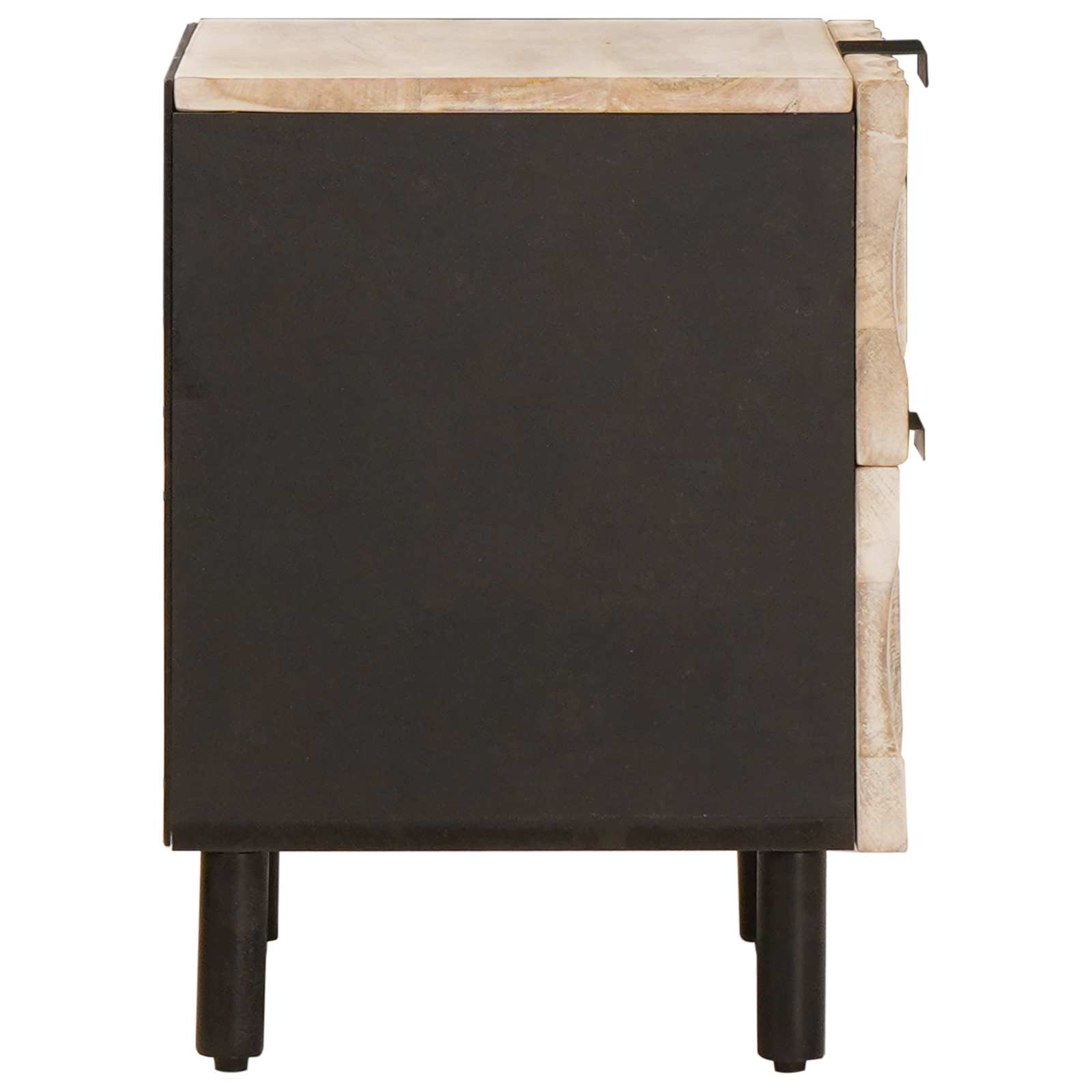 Cabinet de chevet avec tiroir 2 pcs Blanc 40 x 33,5 x 46 cm - XIOS