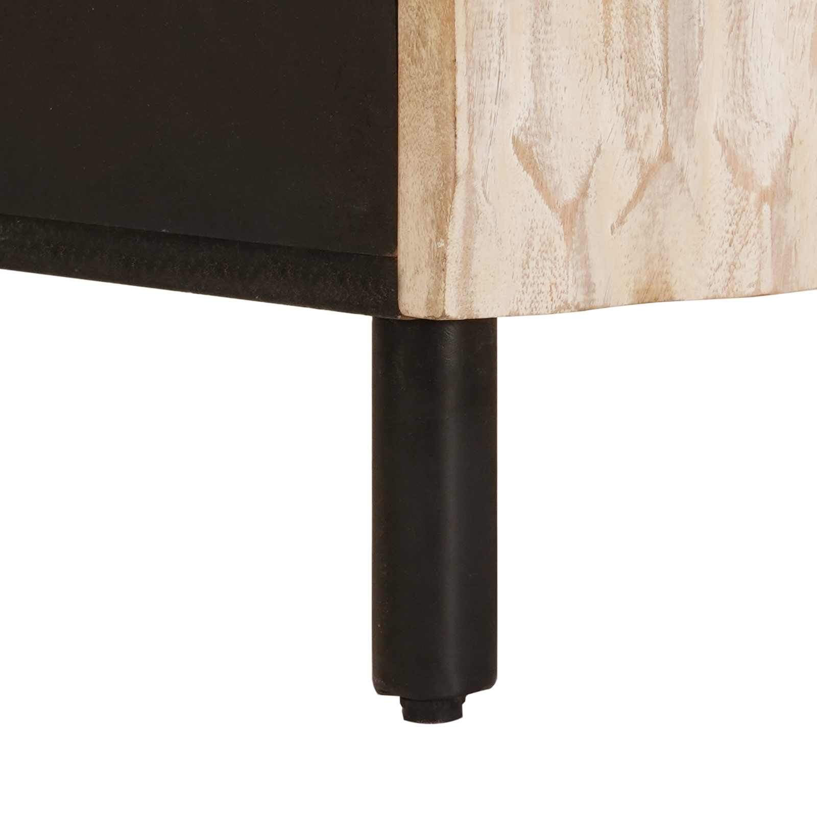 Cabinet de chevet Blanc 50 x 33 x 60 cm Bois de mangue massif - XIOS