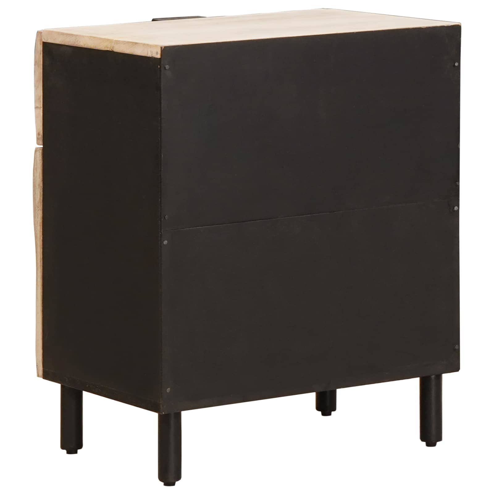 Cabinet de chevet Blanc 50 x 33 x 60 cm Bois de mangue massif - XIOS