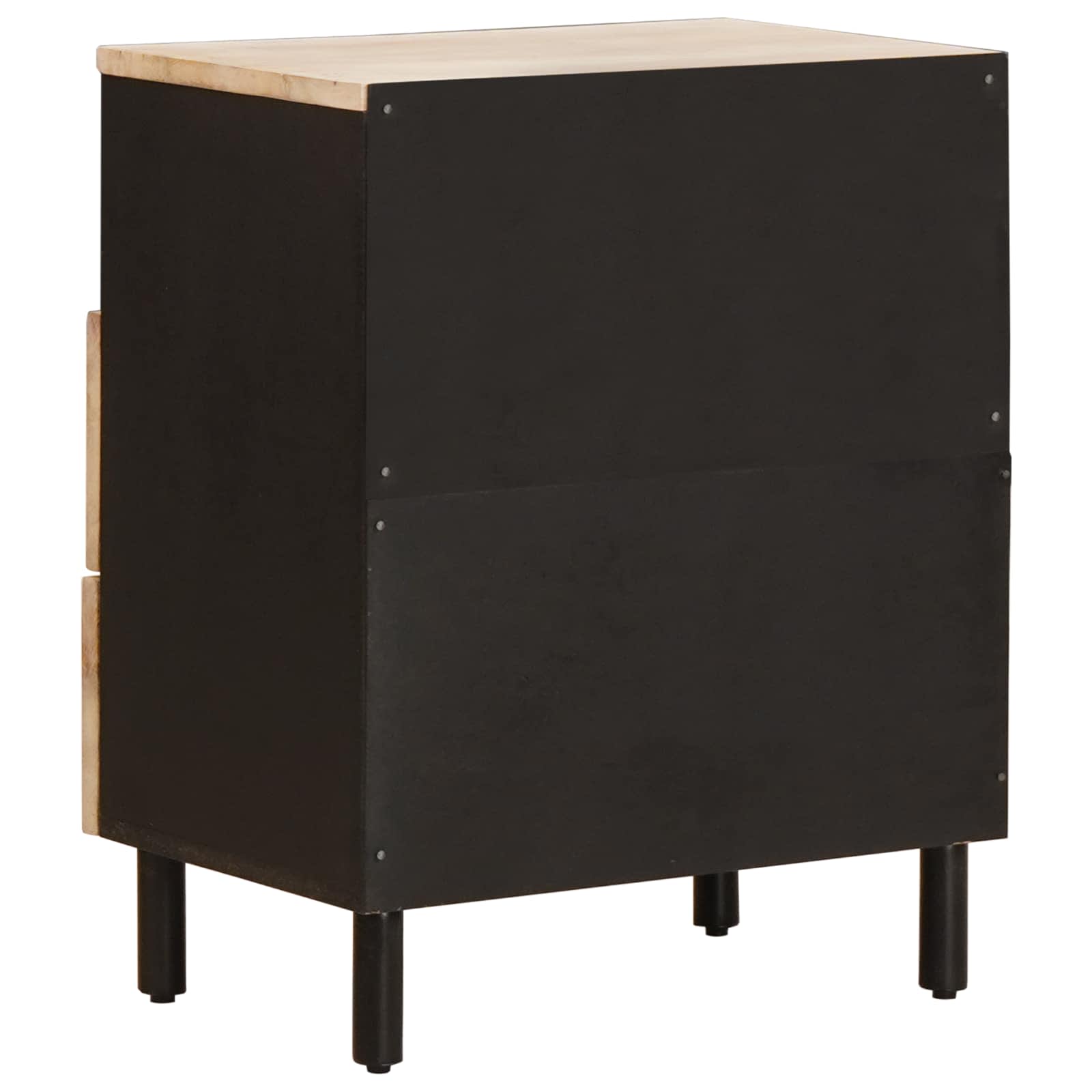 Cabinet de chevet Blanc 50 x 33 x 60 cm Bois de mangue massif - XIOS
