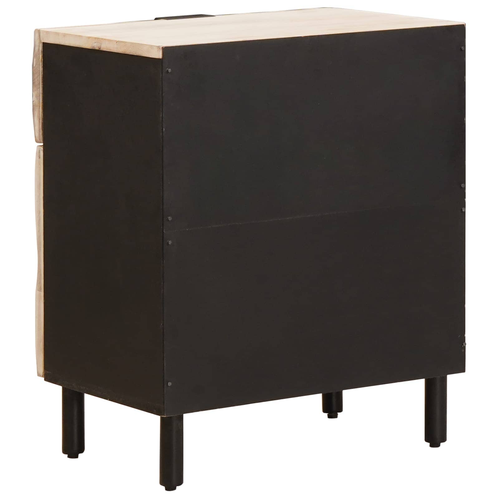 Cabinet de chevet Blanc 50 x 33 x 60 cm Bois de mangue massif - XIOS