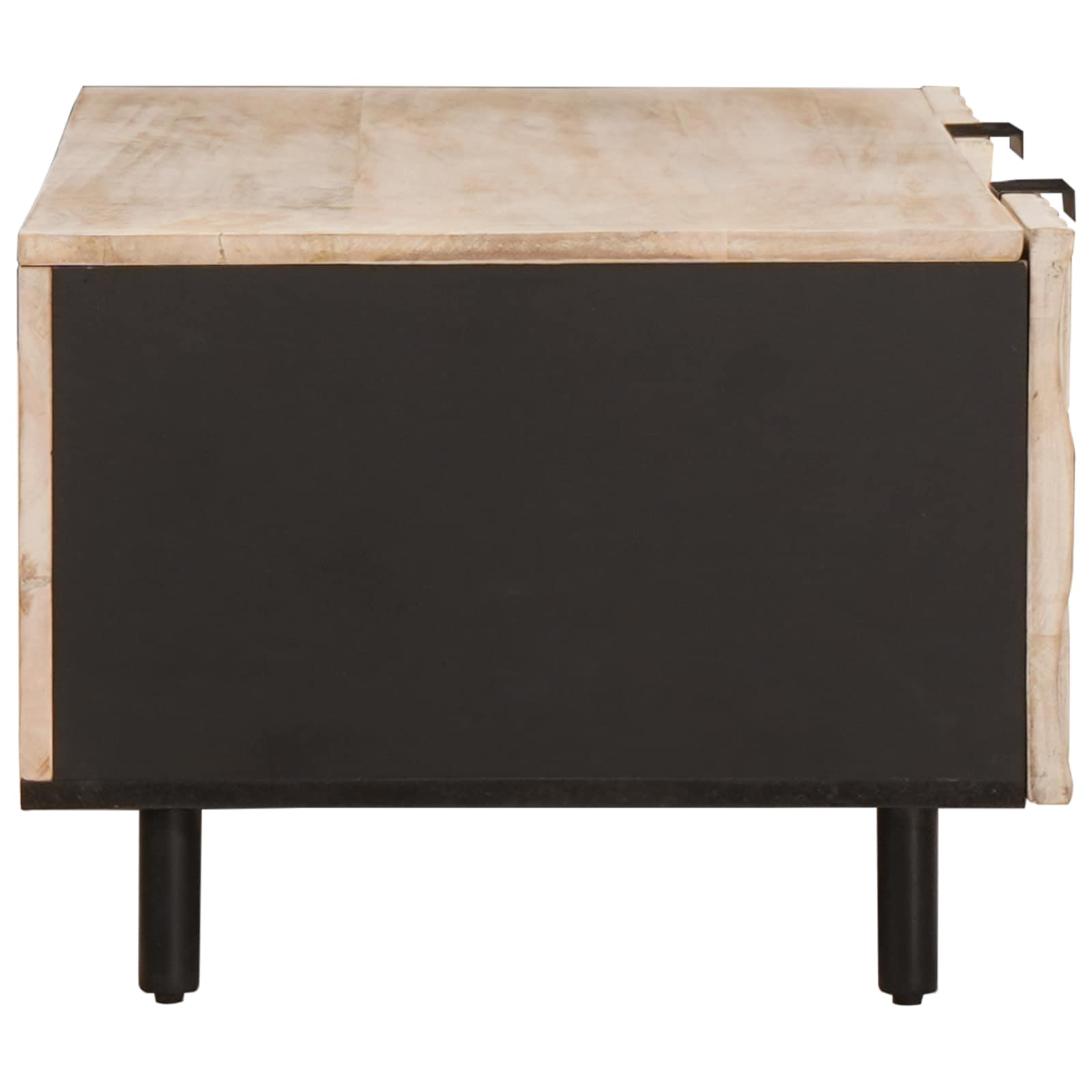 Table basse Blanc 100 x 54 x 40 cm Bois de mangue massif - XIOS