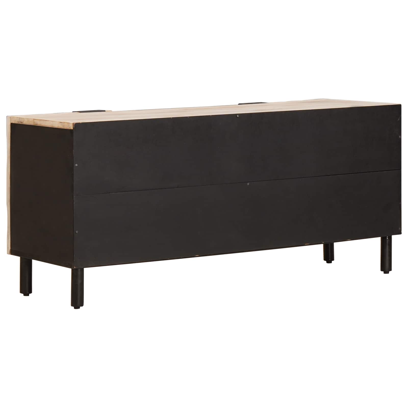 Meuble TV avec tiroir Finition Lavage Blanc 105 x 33 x 46 cm - XIOS