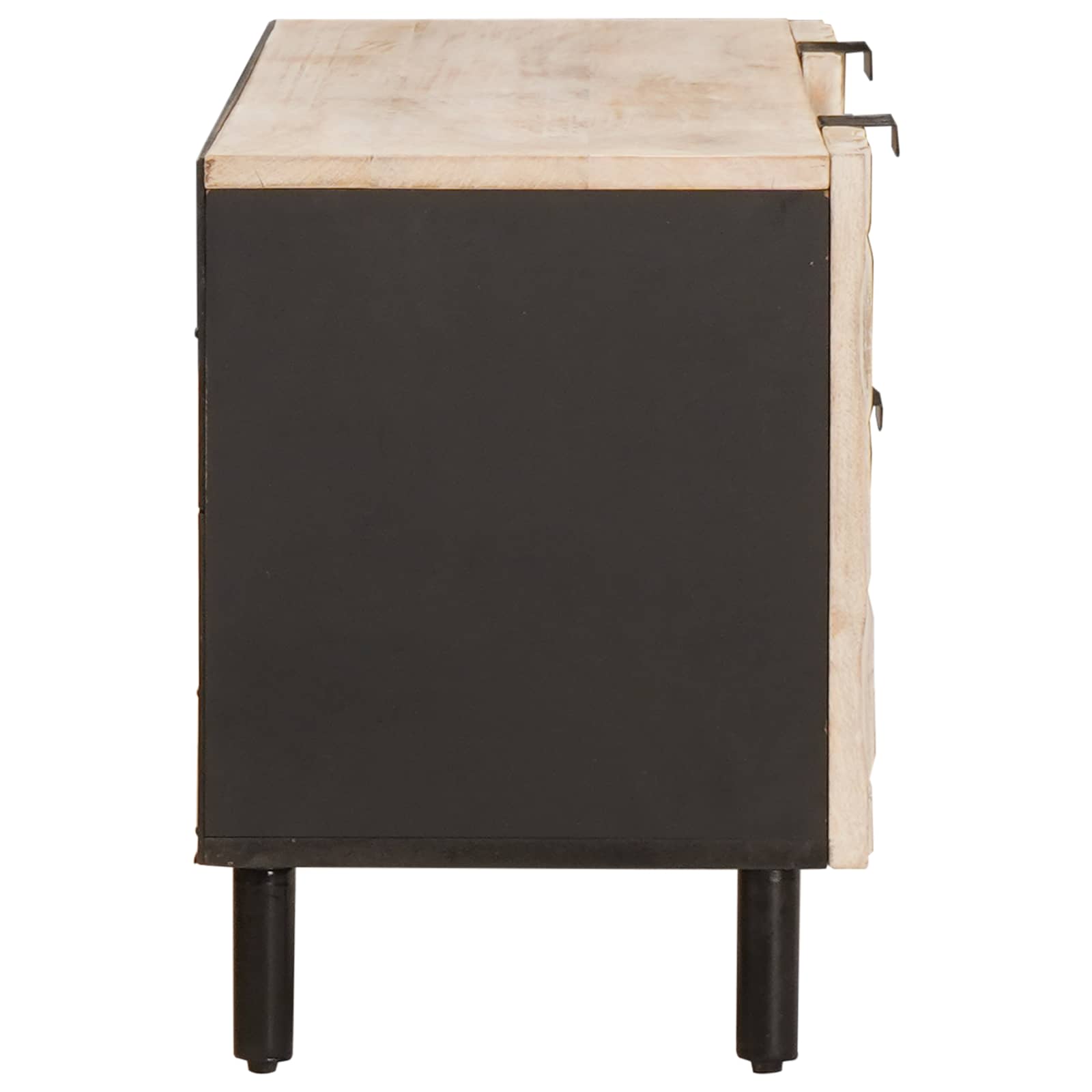 Meuble TV avec tiroir Finition Lavage Blanc 105 x 33 x 46 cm - XIOS