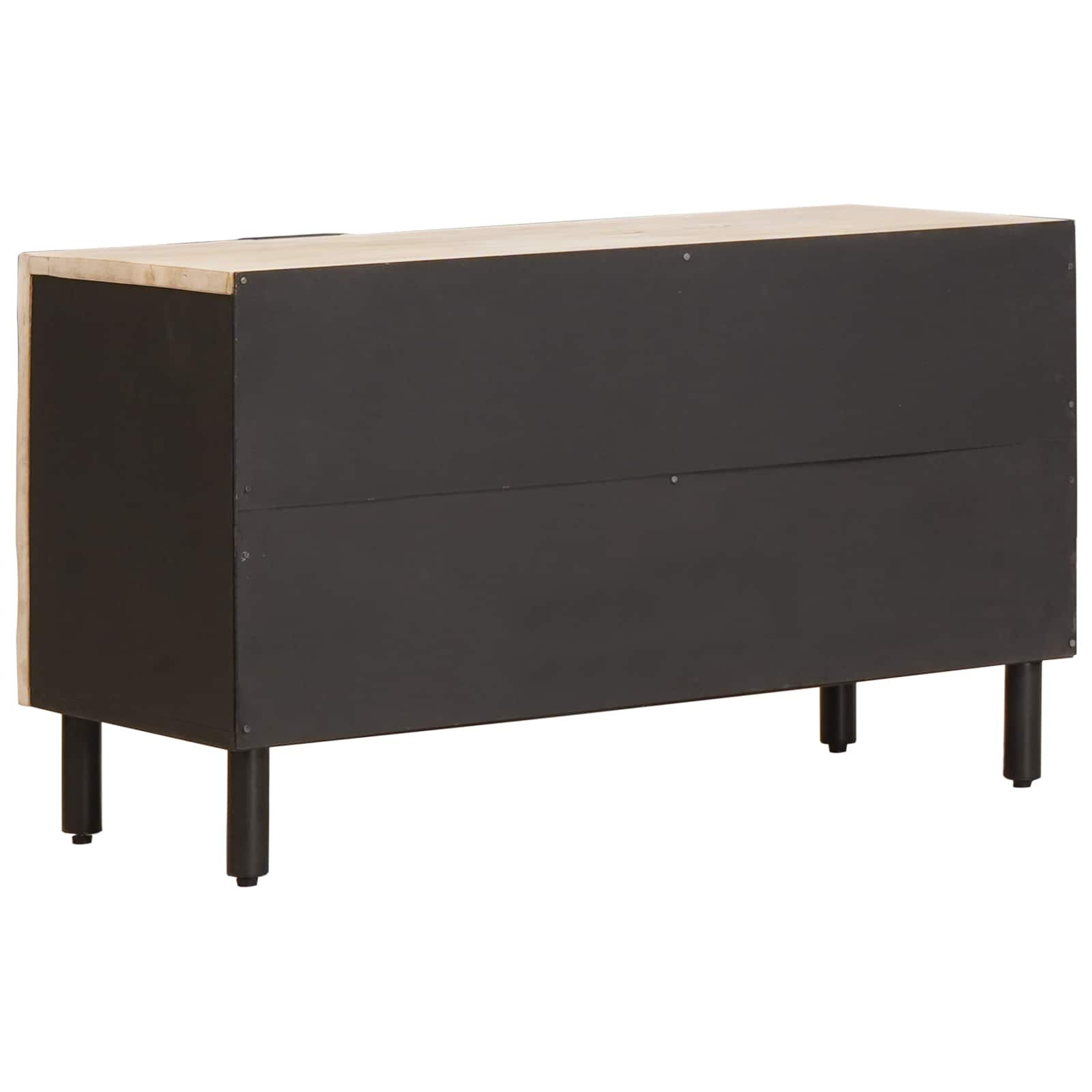 Meuble TV avec stockage Finition Lavage Blanc 80 x 33 x 46 cm - XIOS
