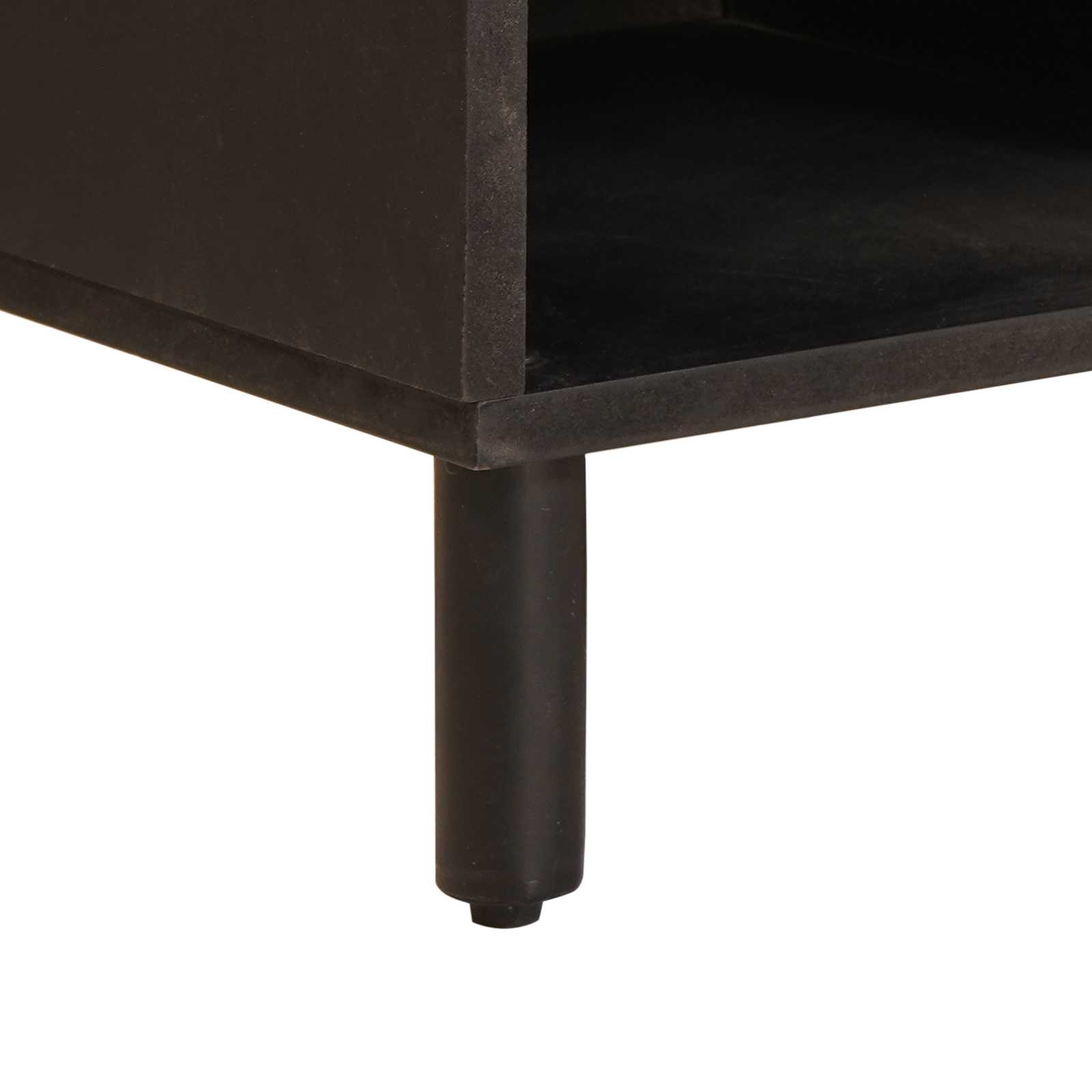 Meuble TV avec tiroir Finition Lavage Blanc 100 x 33 x 46 cm - XIOS