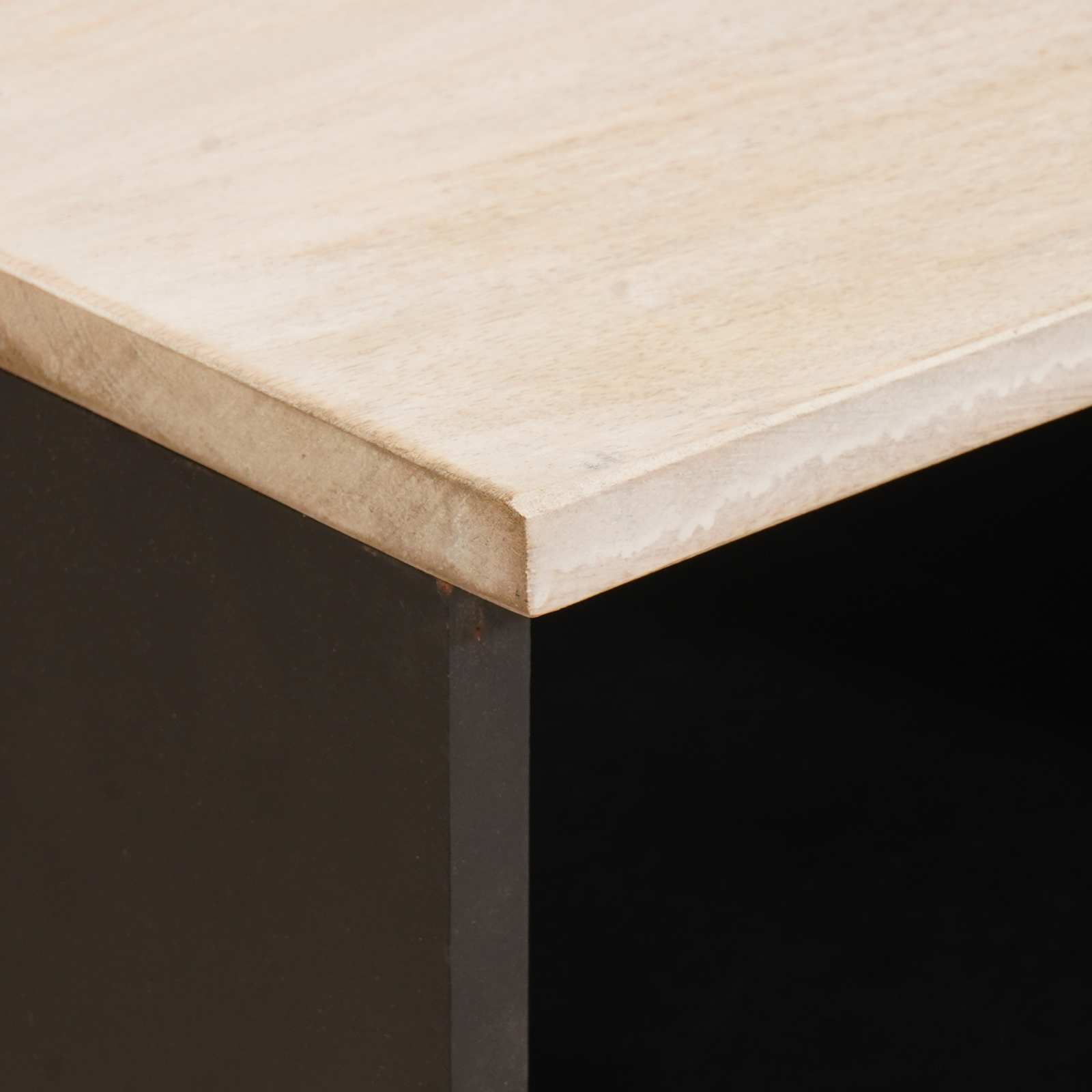 Meuble TV avec tiroir Finition Lavage Blanc 80 x 33,5 x 46 cm - XIOS