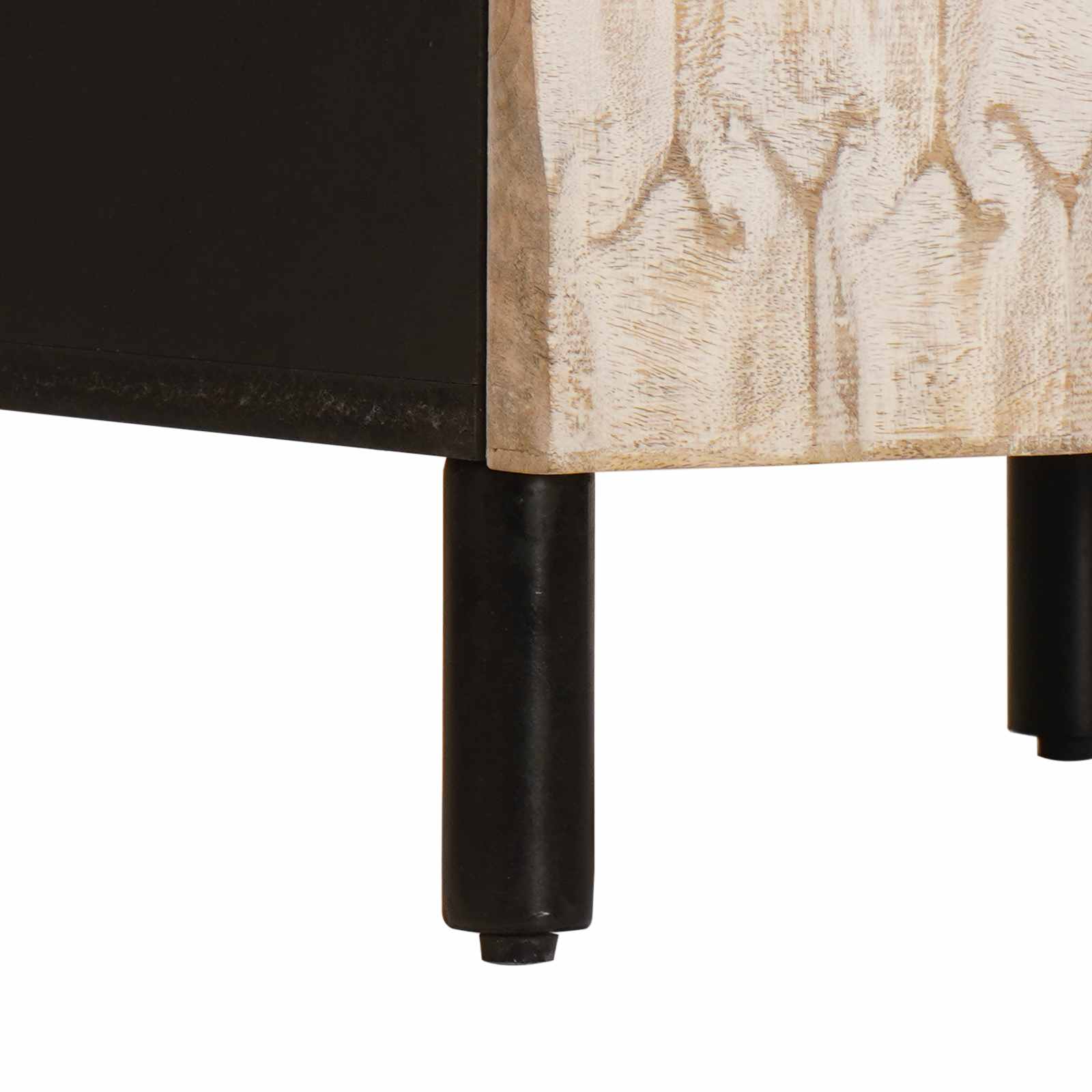 Buffet avec tiroir Finition Lavage Blanc 40 x 33,5 x 75 cm - XIOS