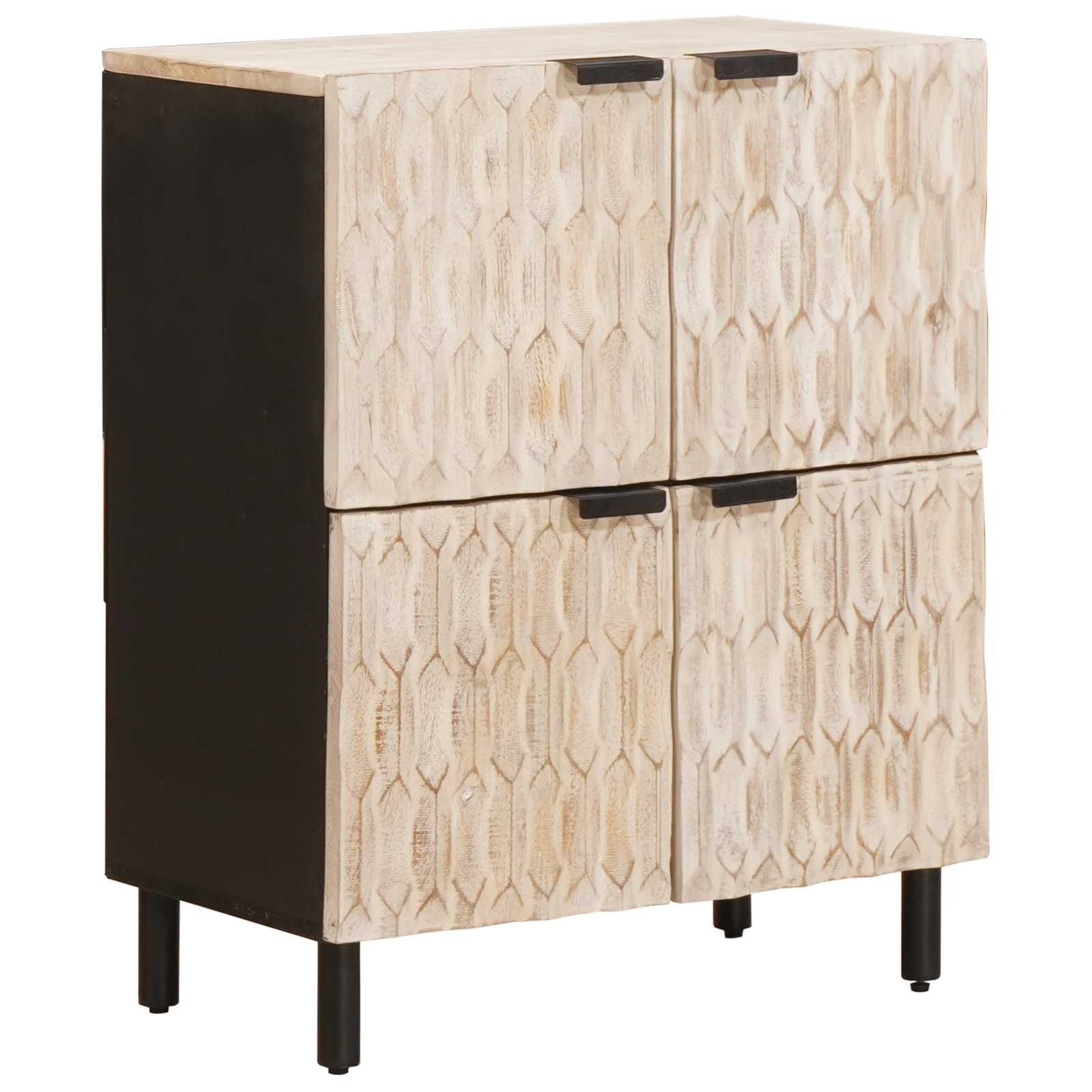 Buffet avec stockage Finition Lavage Blanc 60 x 33 x 75 cm - XIOS