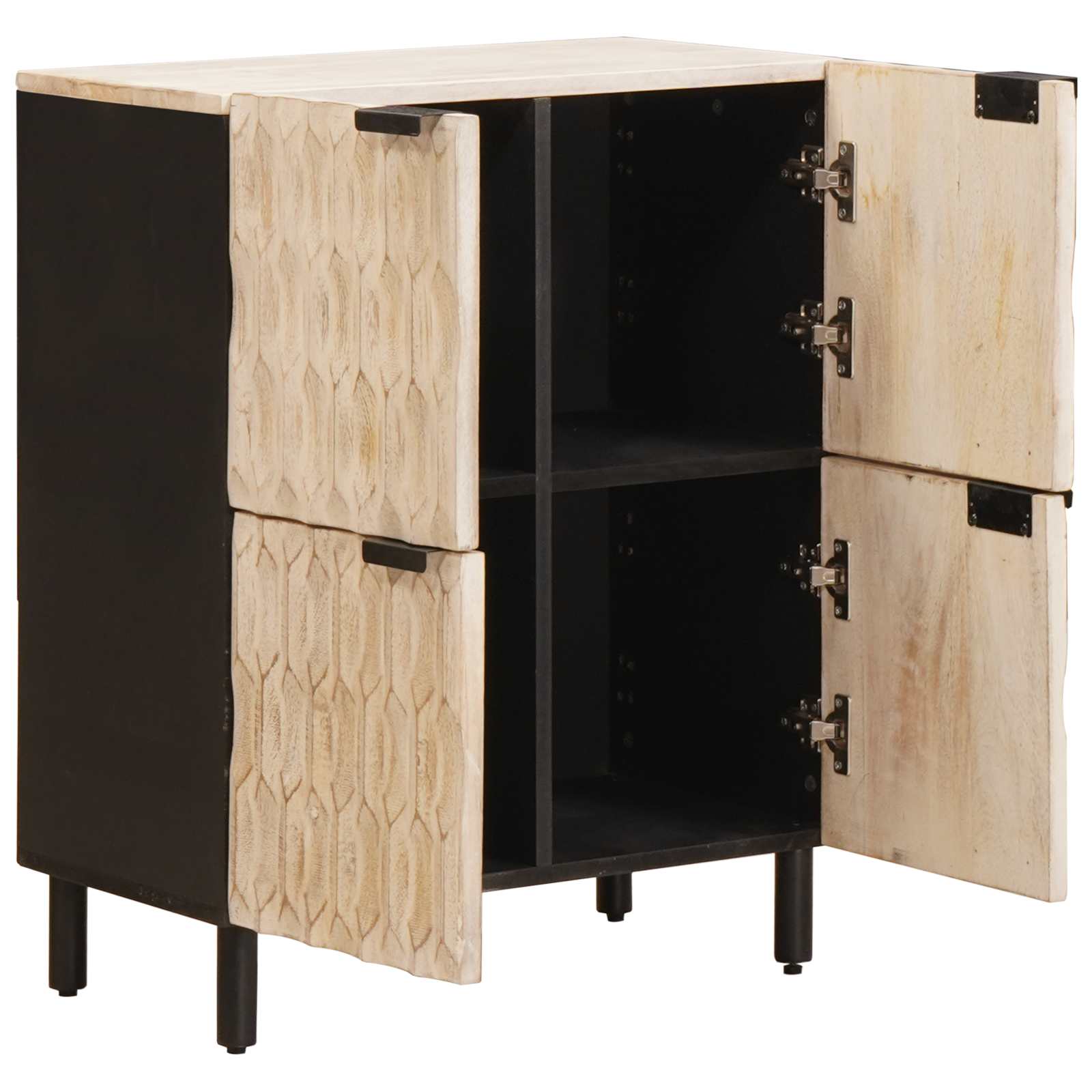 Buffet avec stockage Finition Lavage Blanc 60 x 33 x 75 cm - XIOS