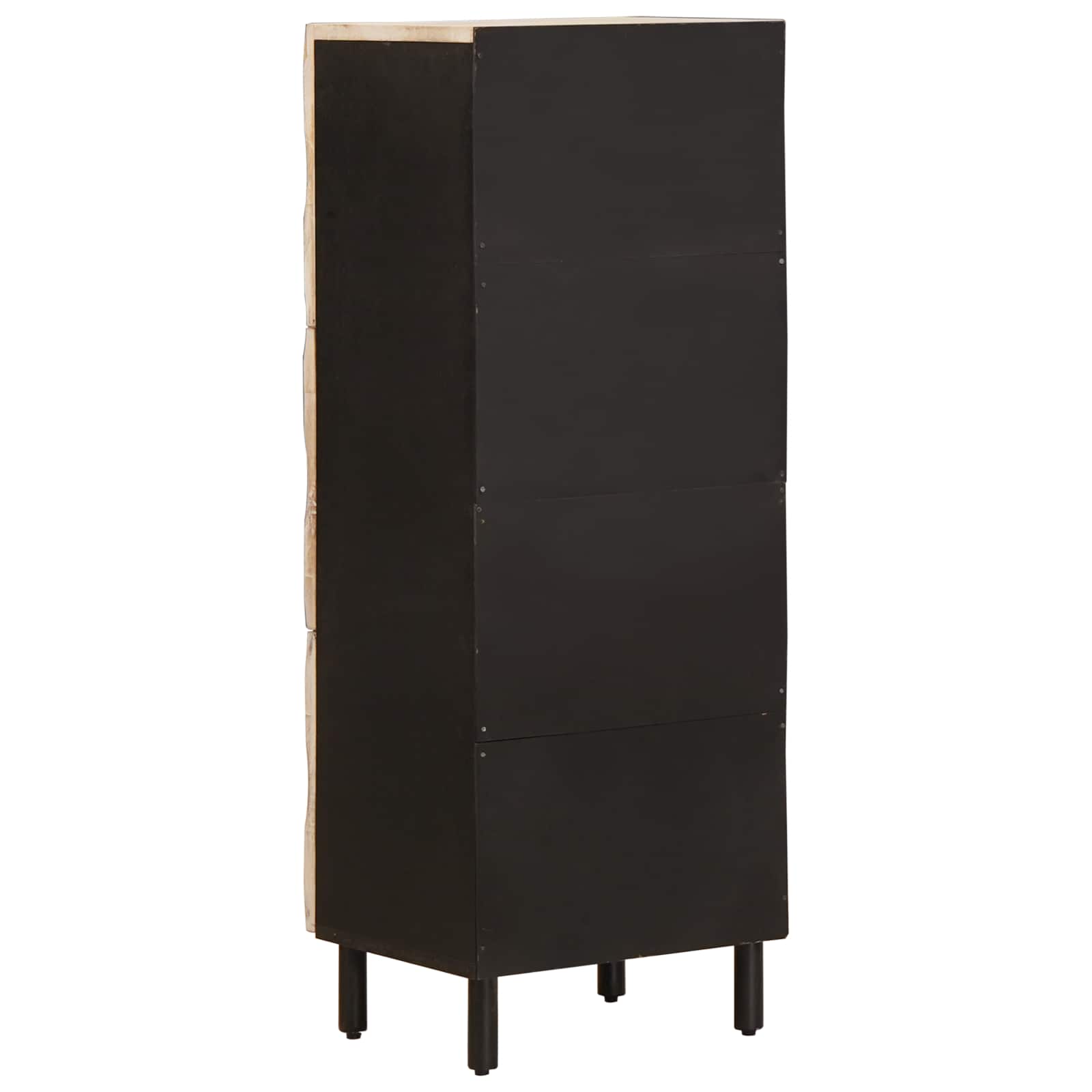 Haut Armoire avec porte Finition Lavage Blanc 40 x 33 x 110 cm - XIOS