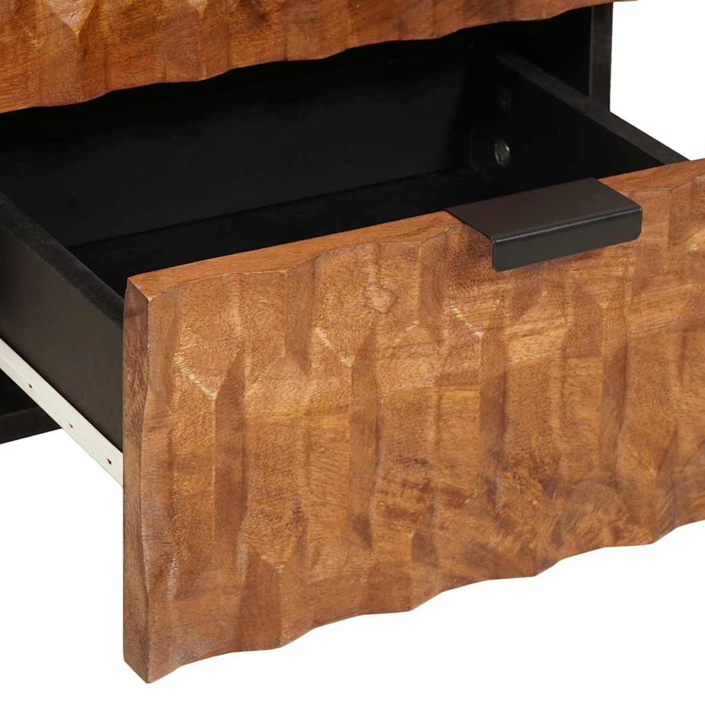 Cabinet de chevet avec tiroir 2 pcs Marron 40 x 33,5 x 46 cm - XIOS