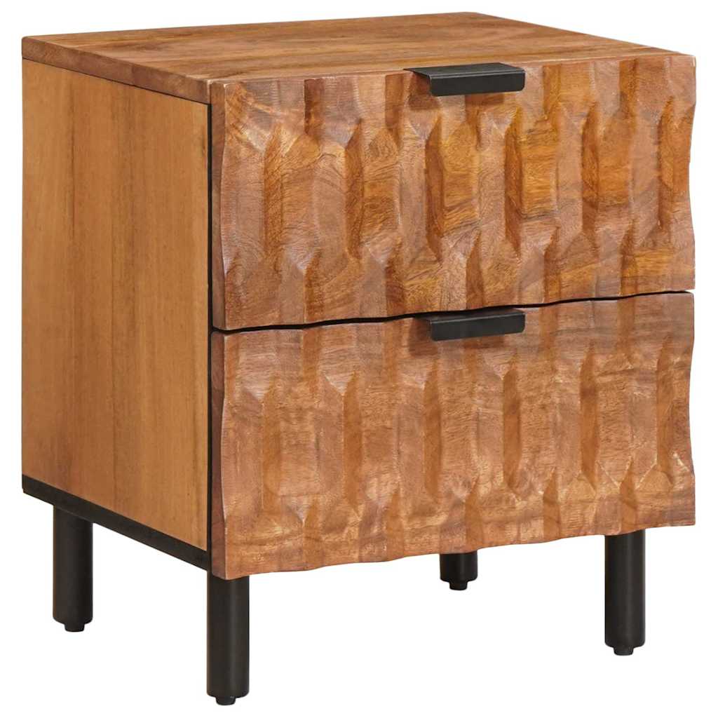 Cabinet de chevet avec tiroir 2 pcs Marron 40 x 33,5 x 46 cm - XIOS