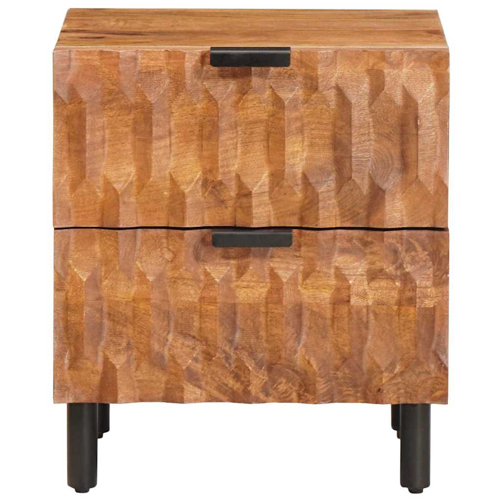Cabinet de chevet avec tiroir 2 pcs Marron 40 x 33,5 x 46 cm - XIOS