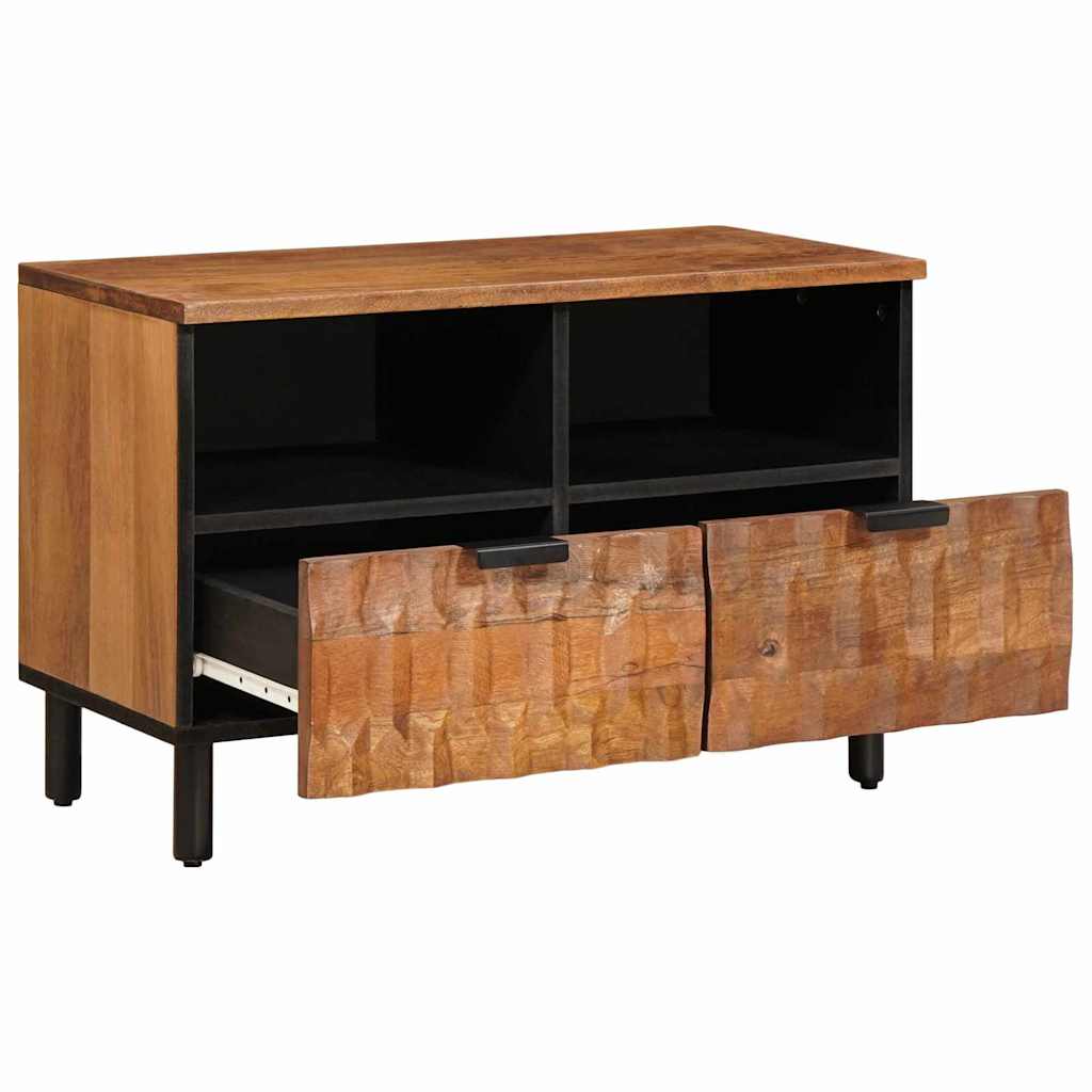 Meuble TV avec tiroir Finition Acacia Brun 70 x 33,5 x 46 cm - XIOS