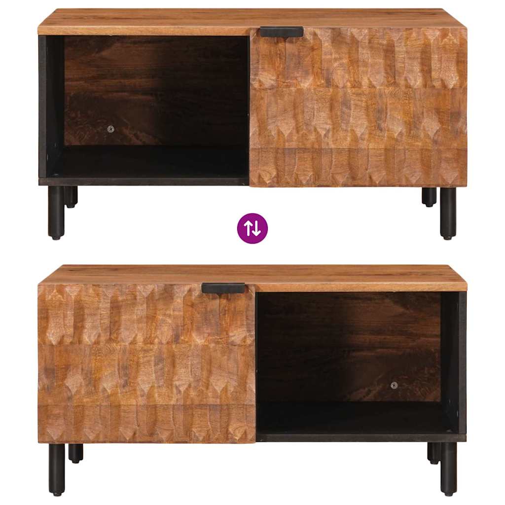 Table basse Marron 80 x 50 x 40 cm Bois de mangue massif - XIOS