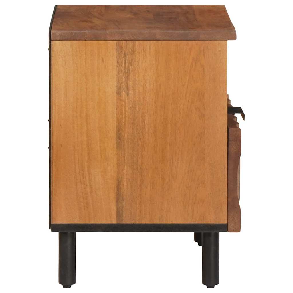 Cabinet de chevet avec tiroir 2 pcs Marron 40 x 33 x 46 cm - XIOS