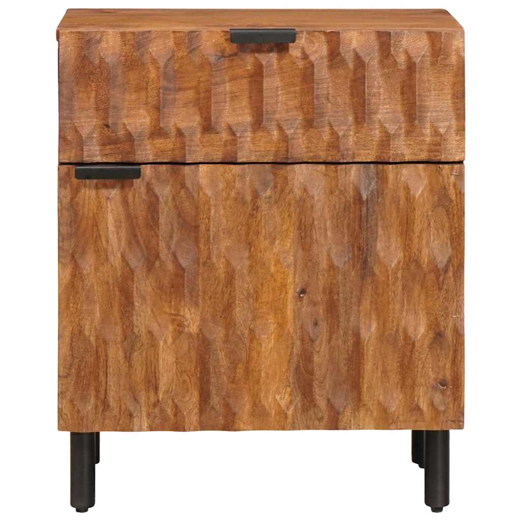 Cabinet de chevet Marron 50 x 33 x 60 cm Bois de mangue massif - XIOS