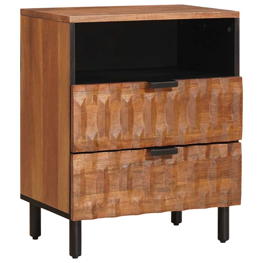 Cabinet de chevet Marron 50 x 33 x 60 cm Bois de mangue massif - XIOS