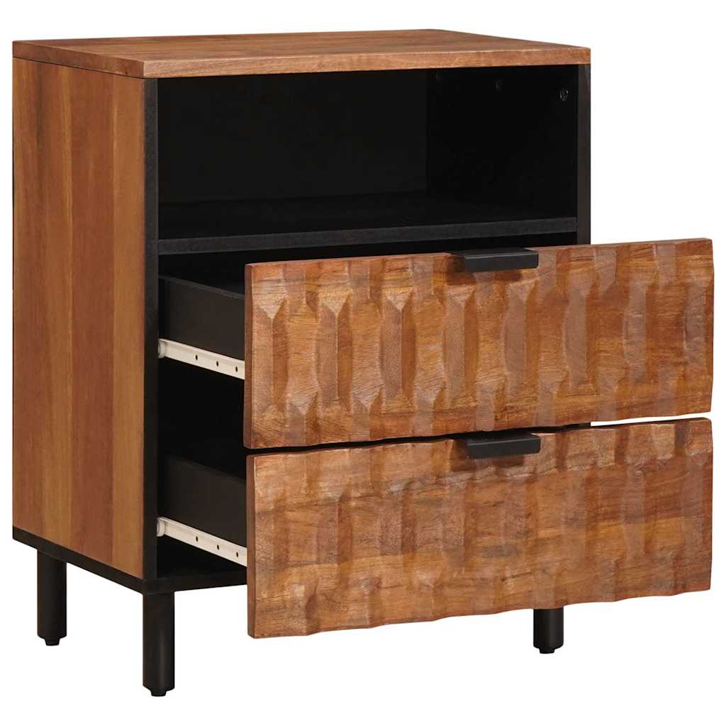 Cabinet de chevet Marron 50 x 33 x 60 cm Bois de mangue massif - XIOS