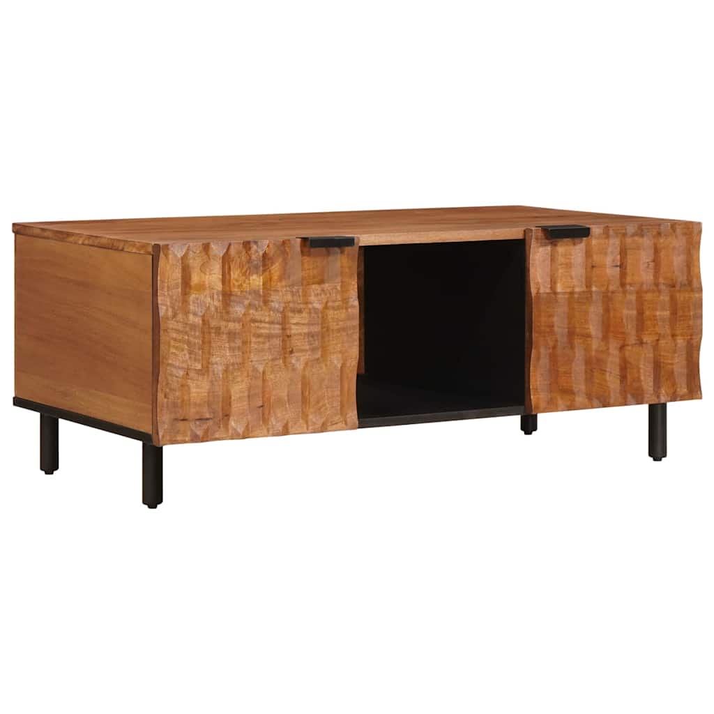 Table basse Marron 100 x 54 x 40 cm Bois de mangue massif - XIOS