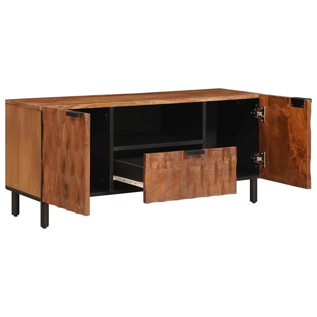 Meuble TV avec tiroir Finition Acacia Brun 105 x 33 x 46 cm - XIOS