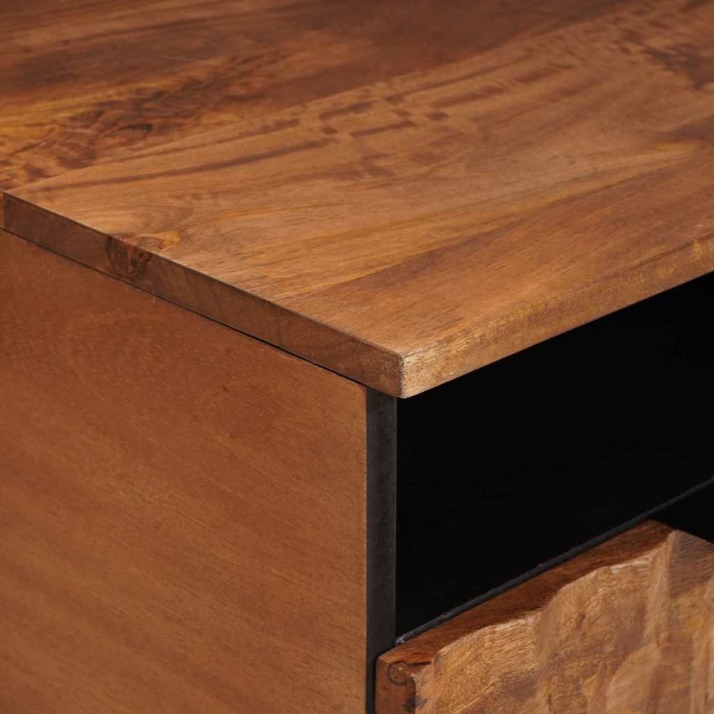 Meuble TV avec tiroir Finition Acacia Brun 80 x 33 x 46 cm - XIOS