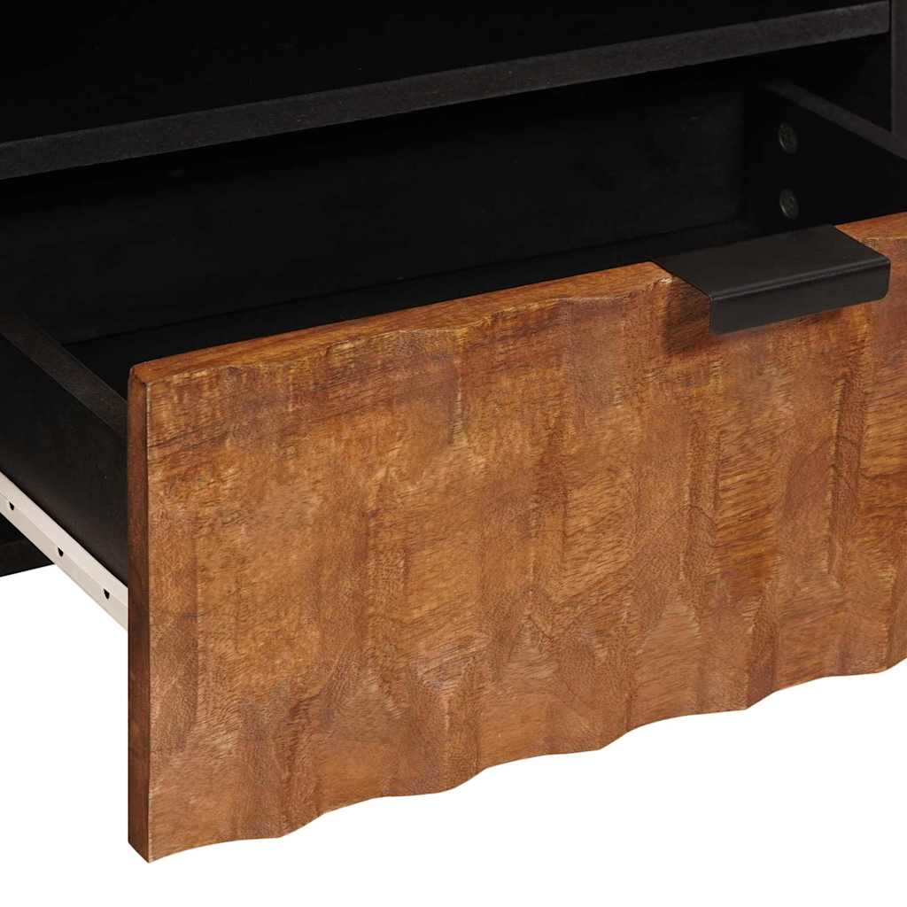 Meuble TV avec tiroir Finition Acacia Brun 80 x 33 x 46 cm - XIOS