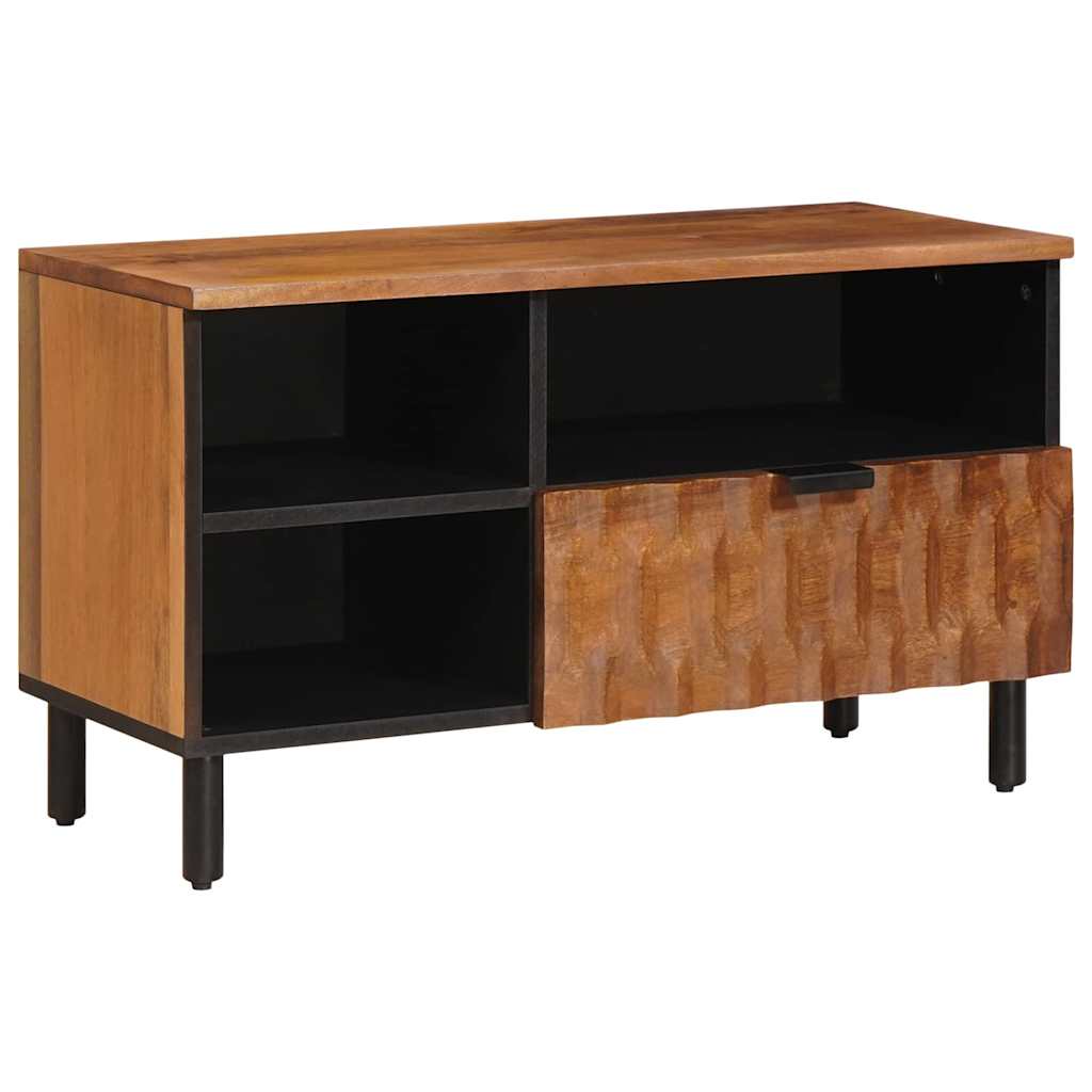Meuble TV avec tiroir Finition Acacia Brun 80 x 33 x 46 cm - XIOS