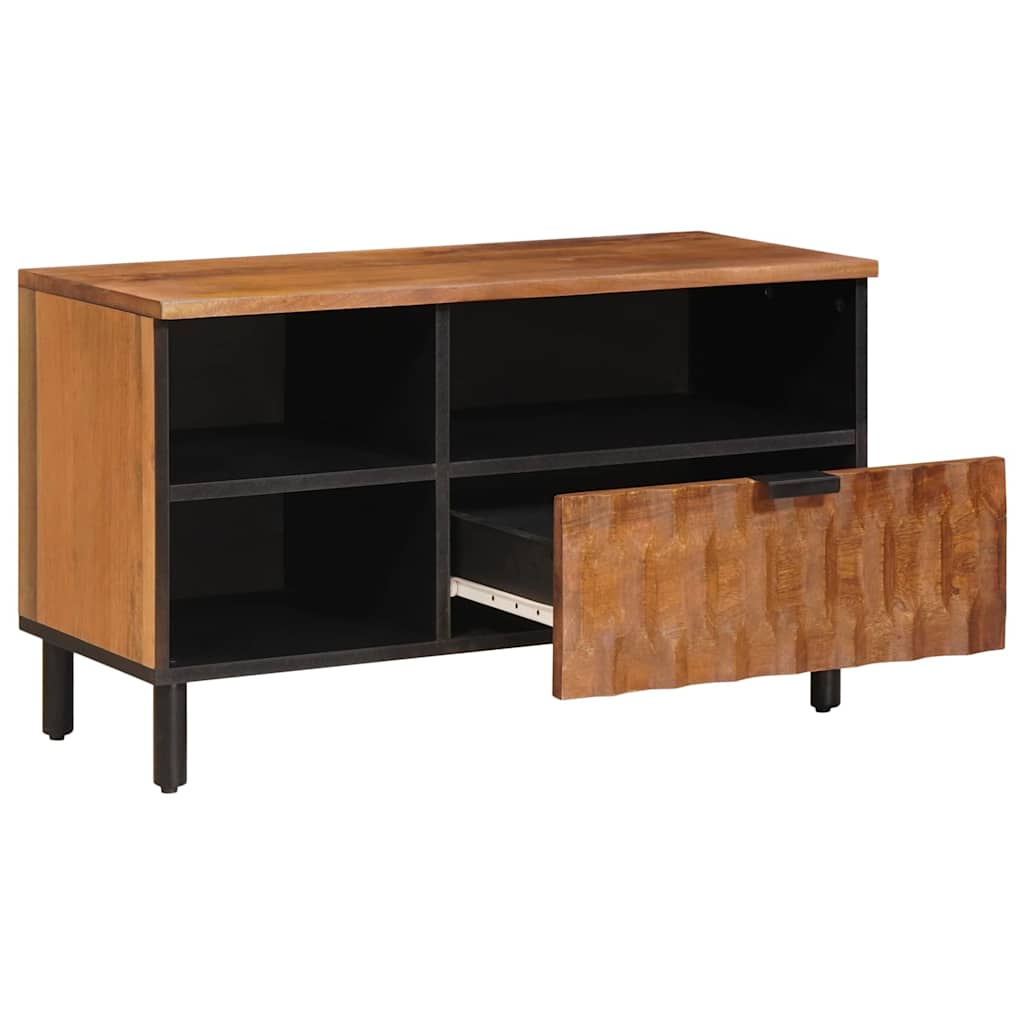 Meuble TV avec tiroir Finition Acacia Brun 80 x 33 x 46 cm - XIOS