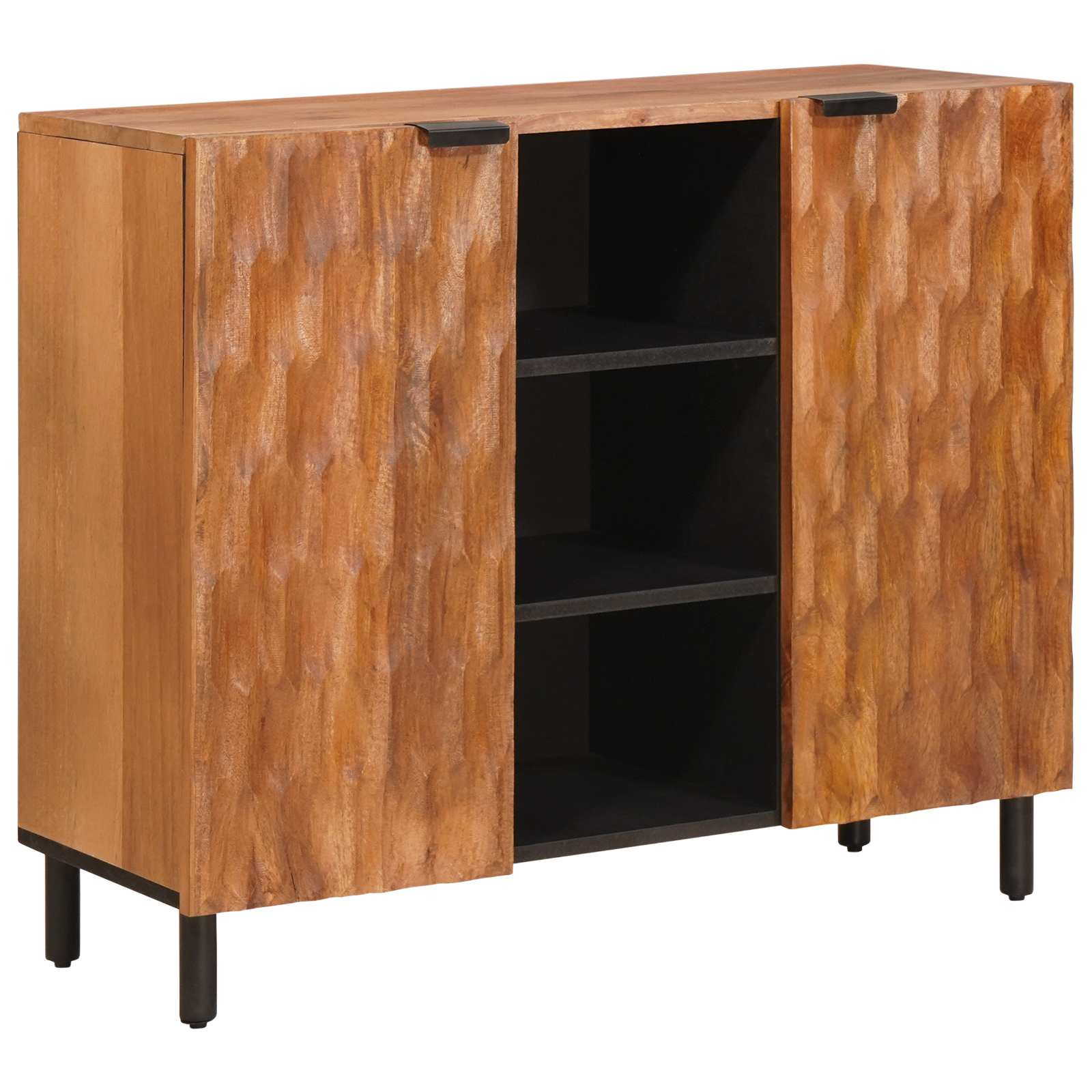 Buffet avec étagère Finition Acacia Brun 90 x 33 x 75 cm - XIOS