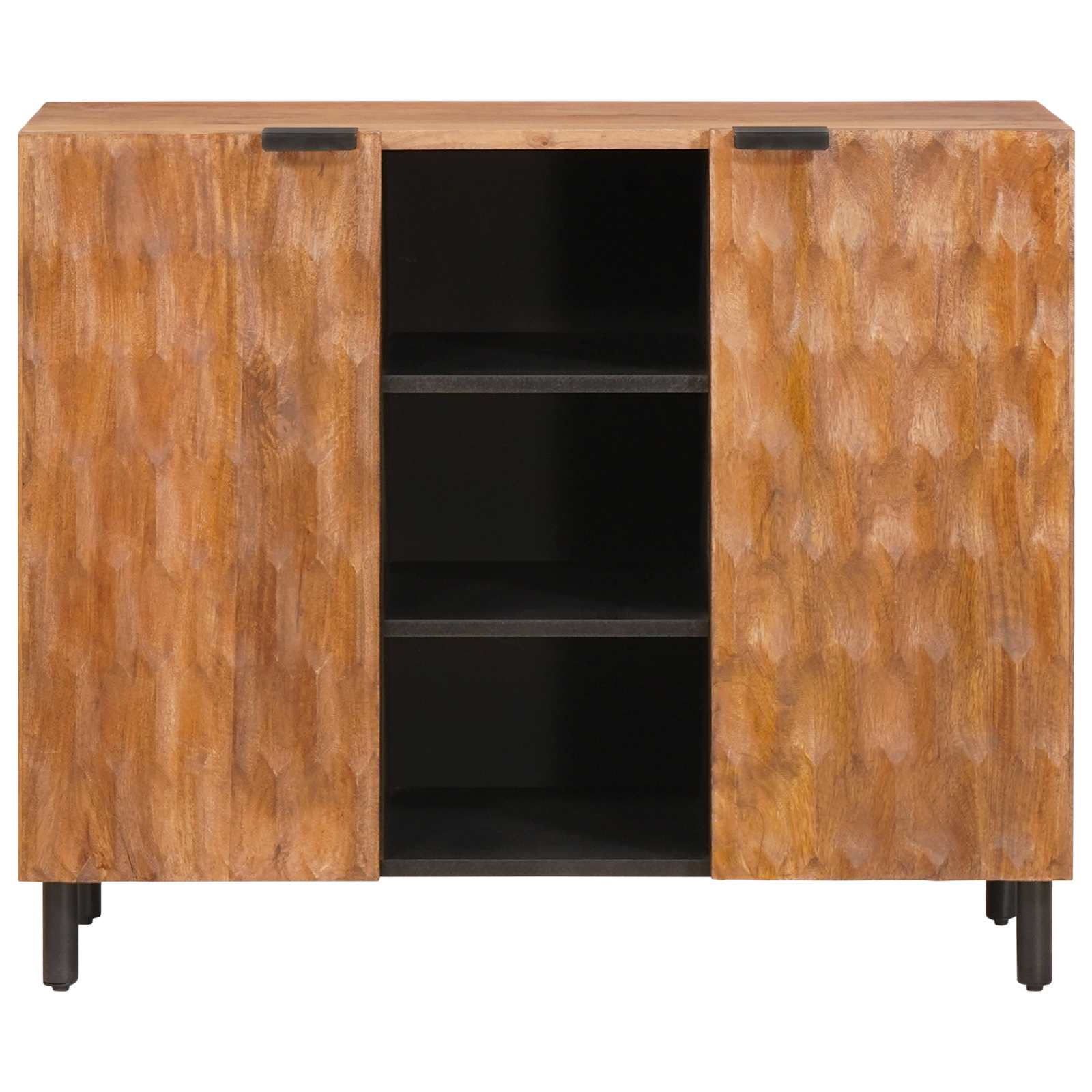 Buffet avec étagère Finition Acacia Brun 90 x 33 x 75 cm - XIOS