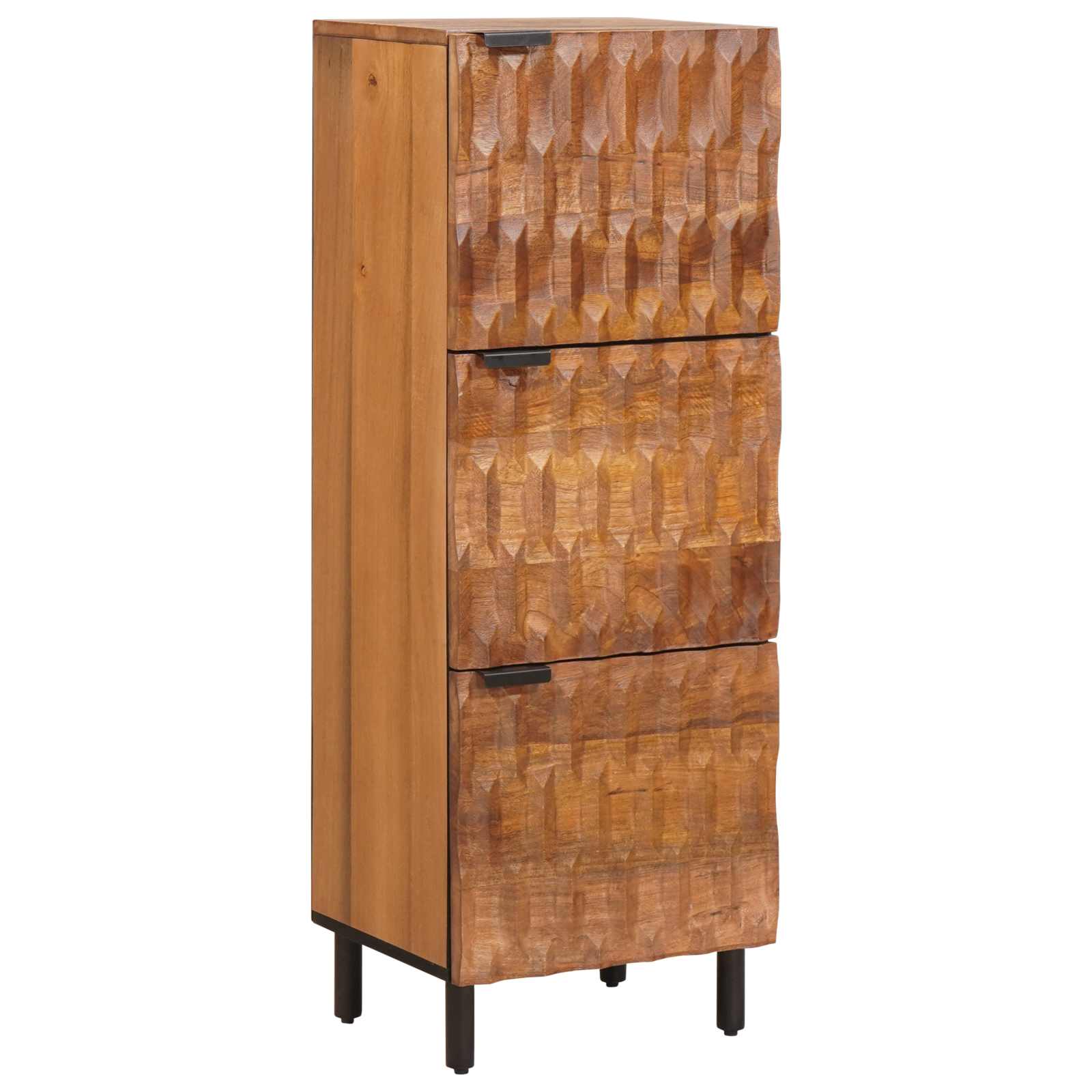 Haut Armoire avec porte Finition Acacia Brun 40 x 33 x 110 cm - XIOS