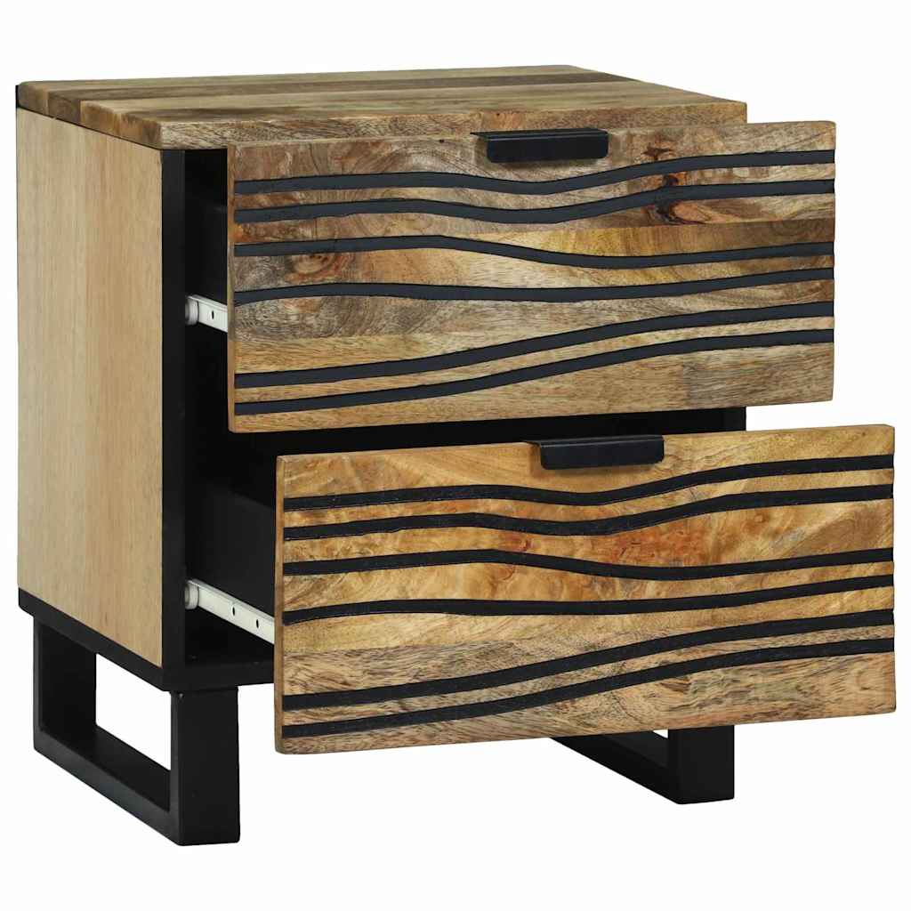 Cabinet de chevet avec tiroir 2 pcs Marron 40 x 33 x 46 cm - XIOS