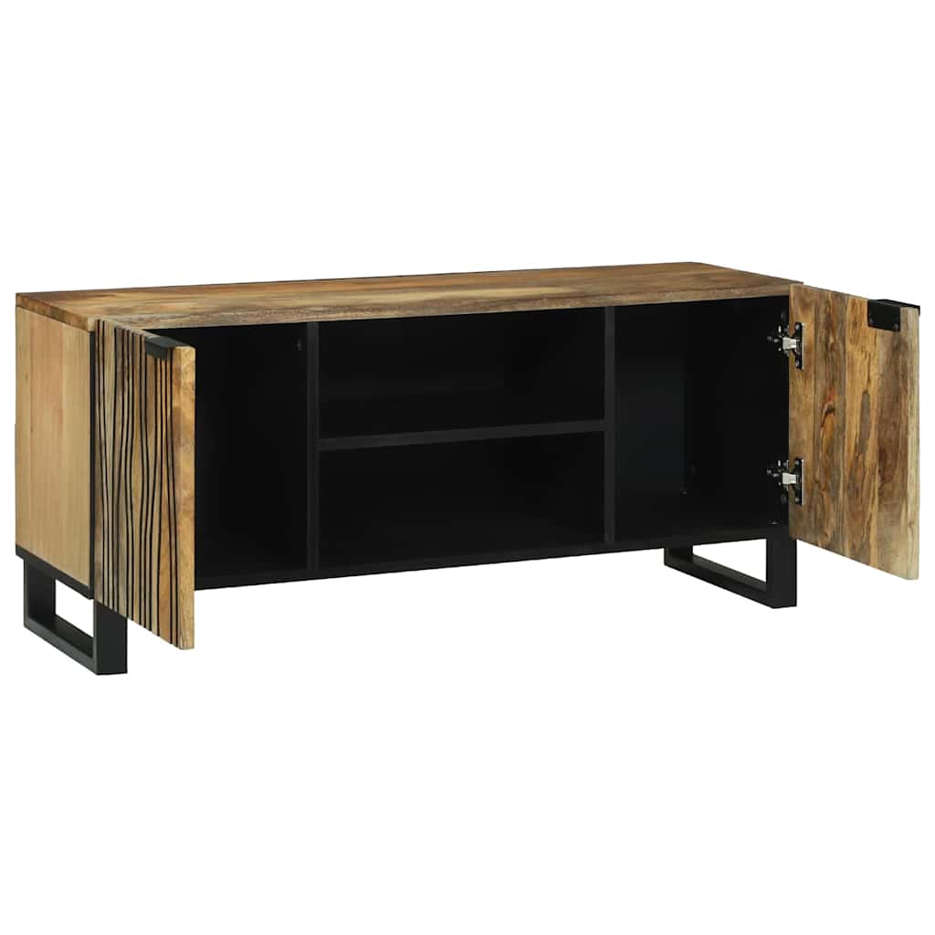 Meuble TV Marron 105 x 33 x 46 cm bois de manguier massif - XIOS
