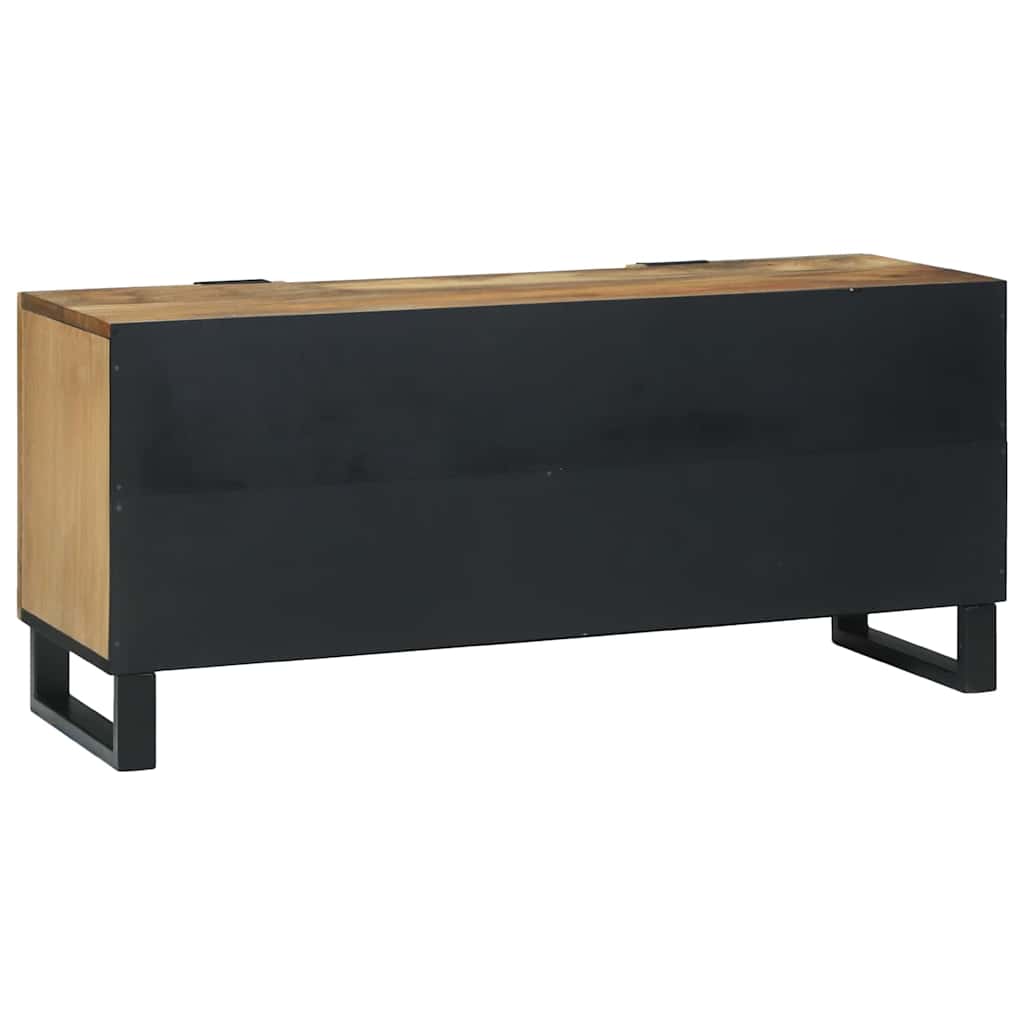 Meuble TV Marron 105 x 33 x 46 cm bois de manguier massif - XIOS