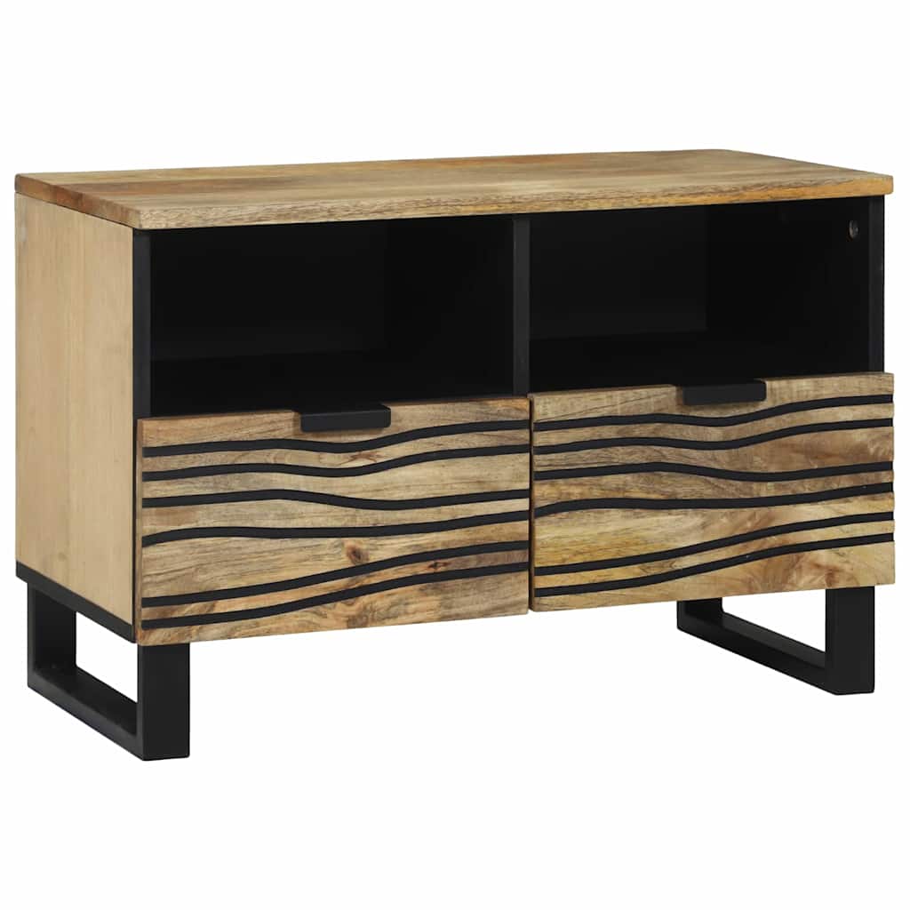 Meuble TV Marron 70 x 33 x 46 cm bois de manguier massif - XIOS