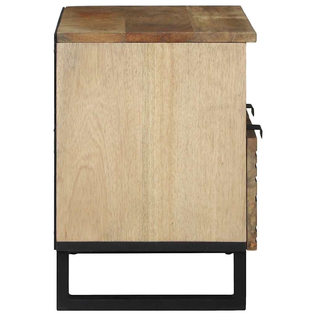 Meuble TV Marron 70 x 33 x 46 cm bois de manguier massif - XIOS