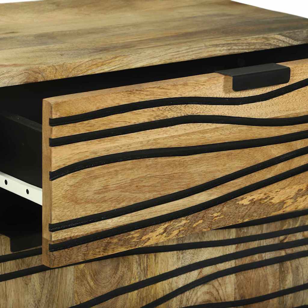 Table de chevet Naturel 50 x 33 x 60 cm Bois d'ingénierie - XIOS