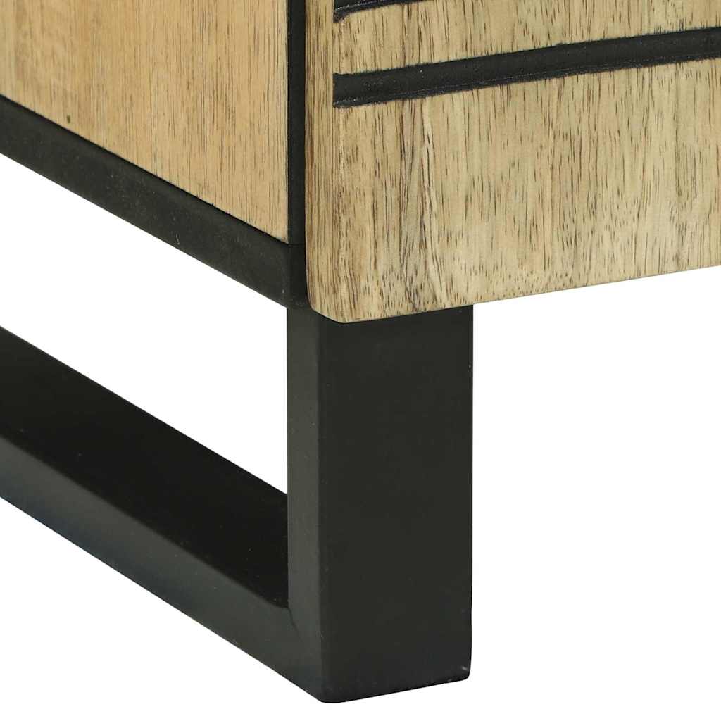 Table de chevet Naturel 50 x 33 x 60 cm Bois d'ingénierie - XIOS