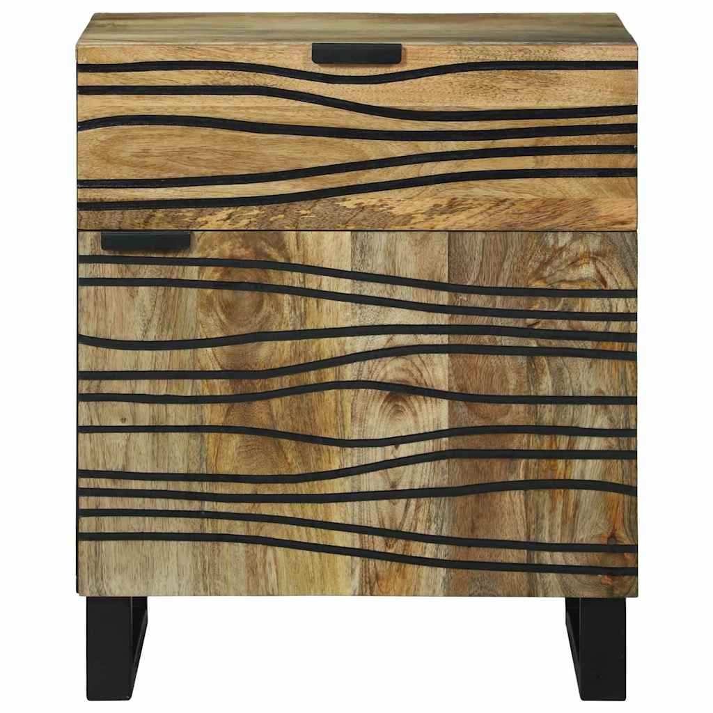 Table de chevet Naturel 50 x 33 x 60 cm Bois d'ingénierie - XIOS