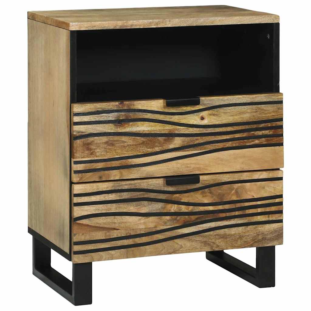Table de chevet Naturel 50 x 33 x 62 cm Bois d'ingénierie - XIOS