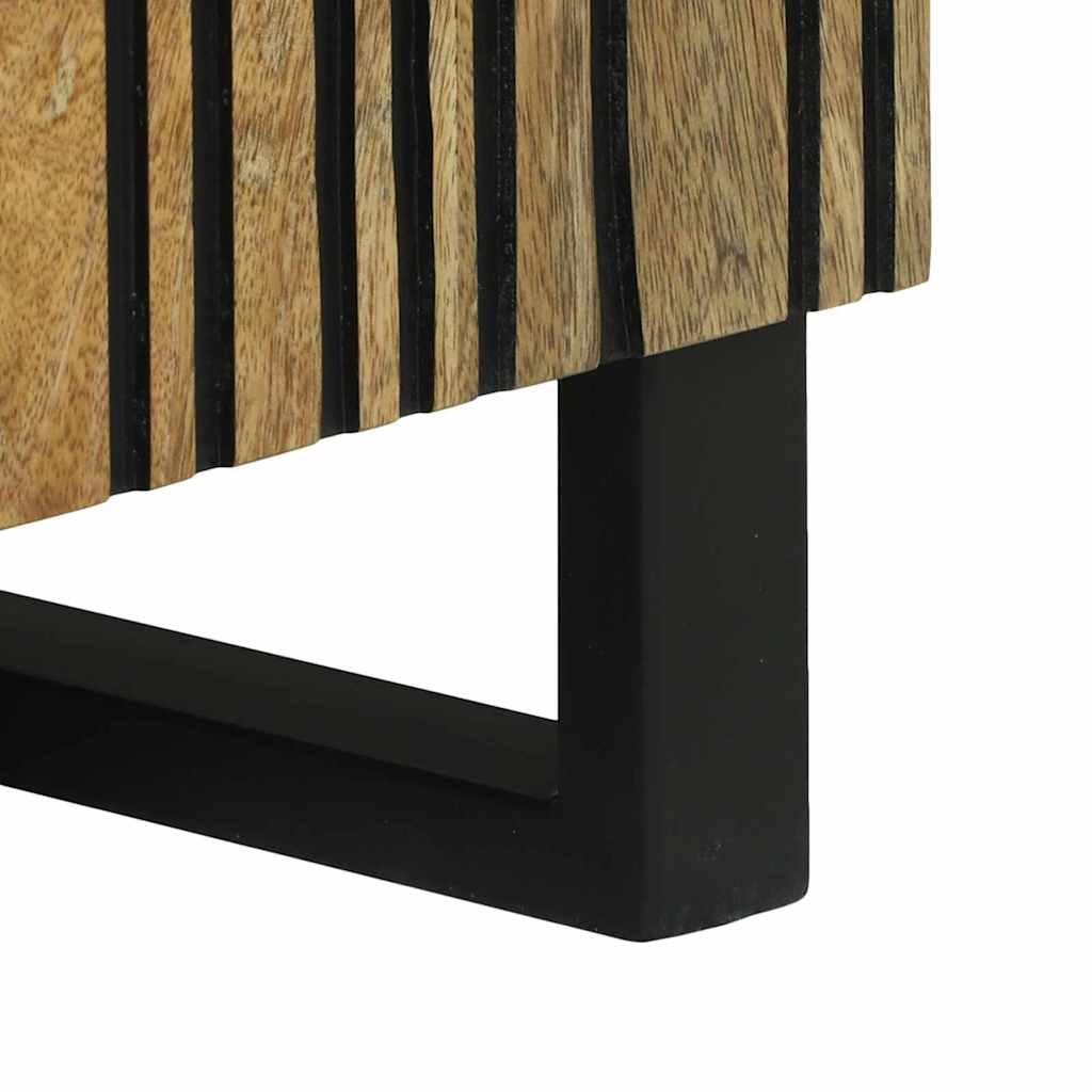 Meuble TV Marron 80 x 33 x 46 cm bois de manguier massif - XIOS